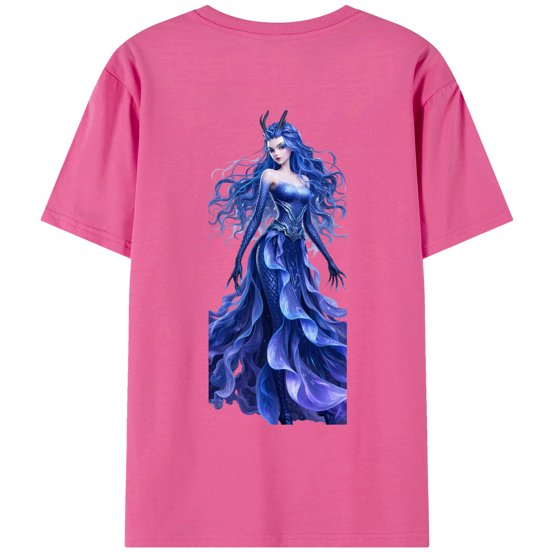 （画像用） Ne Zha 2 ナタ 魔童の大暴れ レディース半袖Tシャツ(バックプリント)