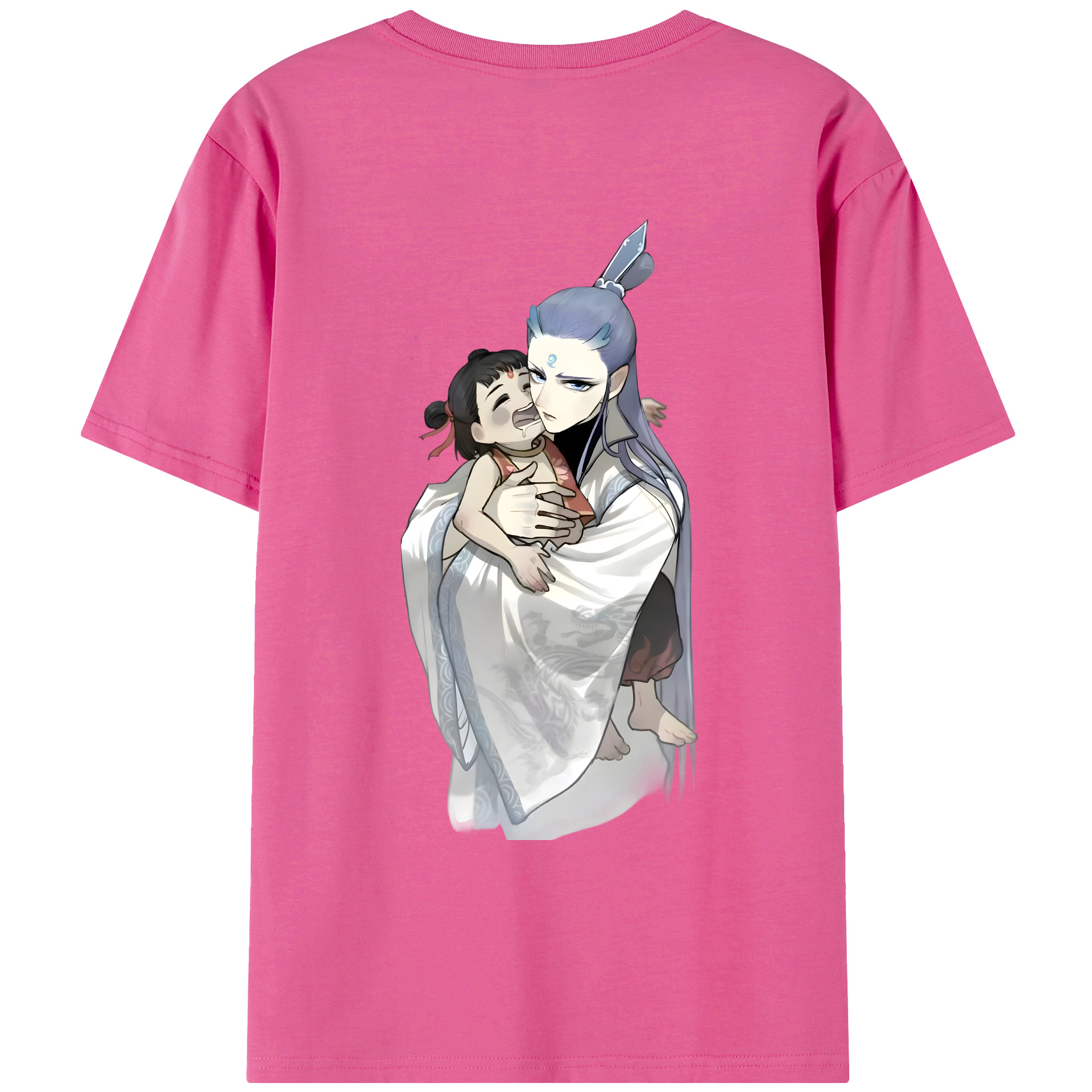 （画像用） Ne Zha 2 ナタ 魔童の大暴れ レディース半袖Tシャツ(バックプリント)