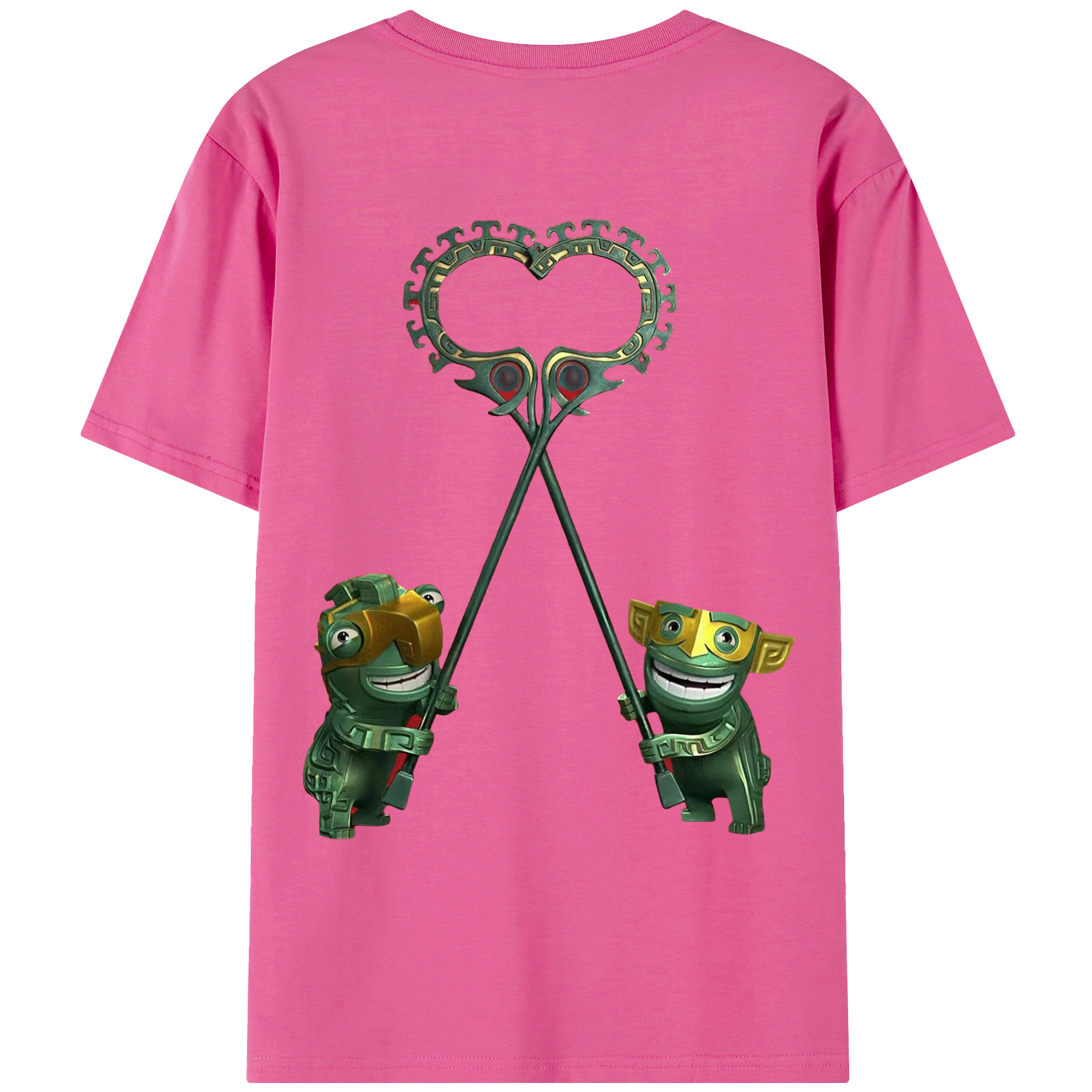 （画像用） Ne Zha 2 ナタ 魔童の大暴れ レディース半袖Tシャツ(バックプリント)