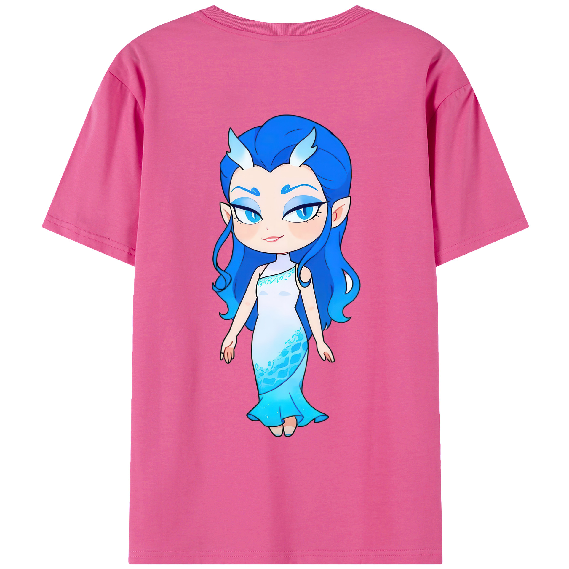 （画像用） Ne Zha 2 ナタ 魔童の大暴れ レディース半袖Tシャツ(バックプリント)