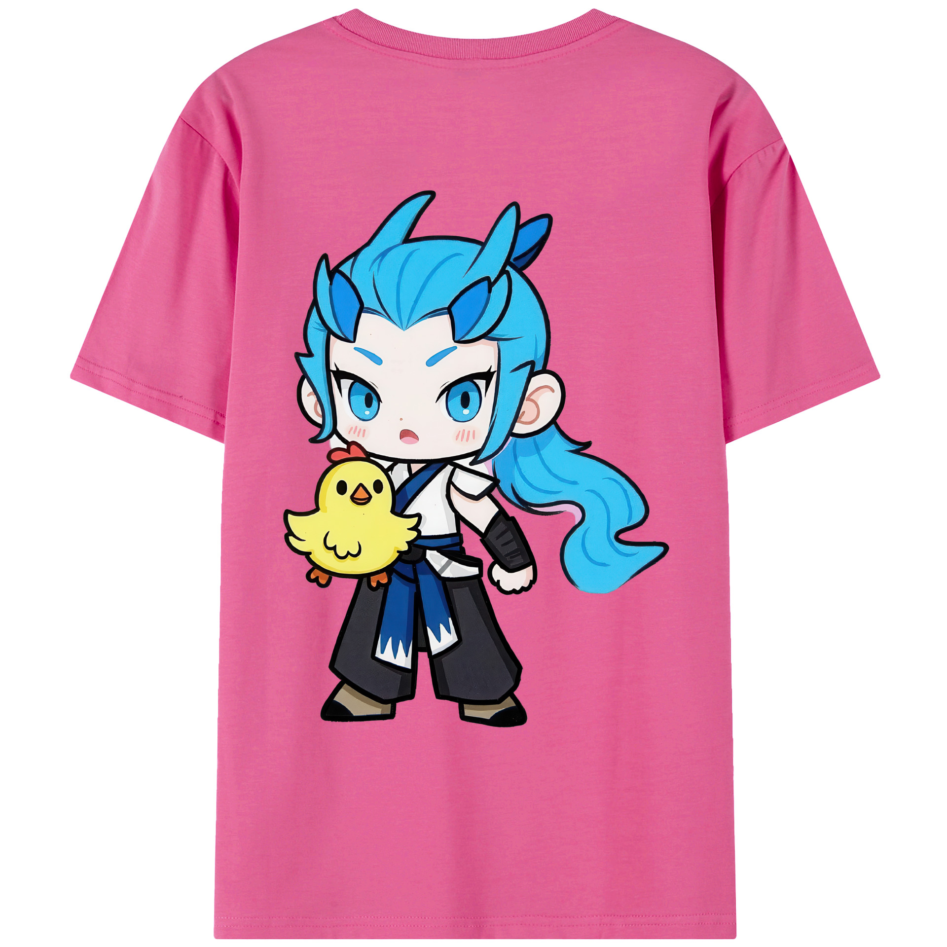 （画像用） Ne Zha 2 ナタ 魔童の大暴れ レディース半袖Tシャツ(バックプリント)