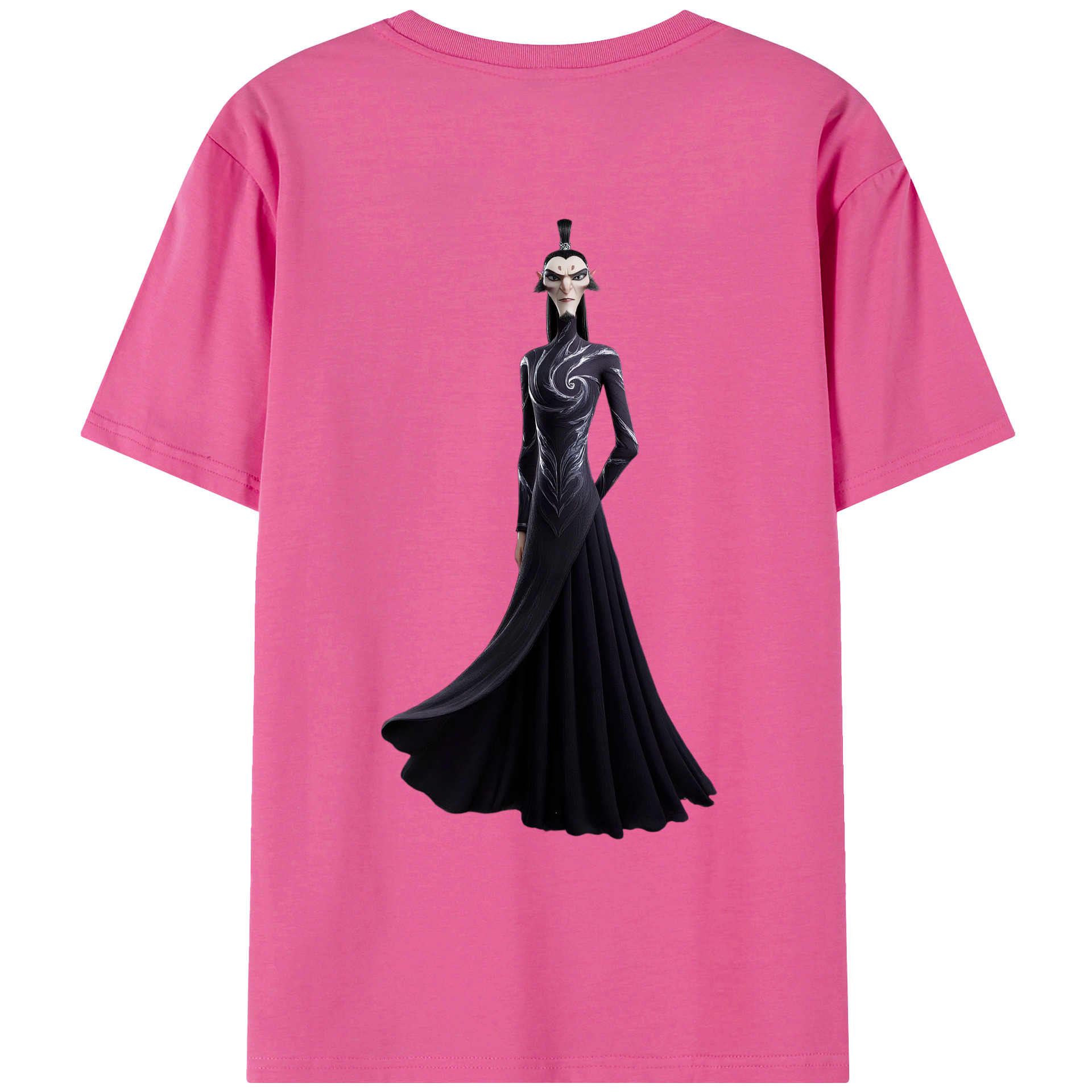 （画像用） Ne Zha 2 ナタ 魔童の大暴れ レディース半袖Tシャツ(バックプリント)