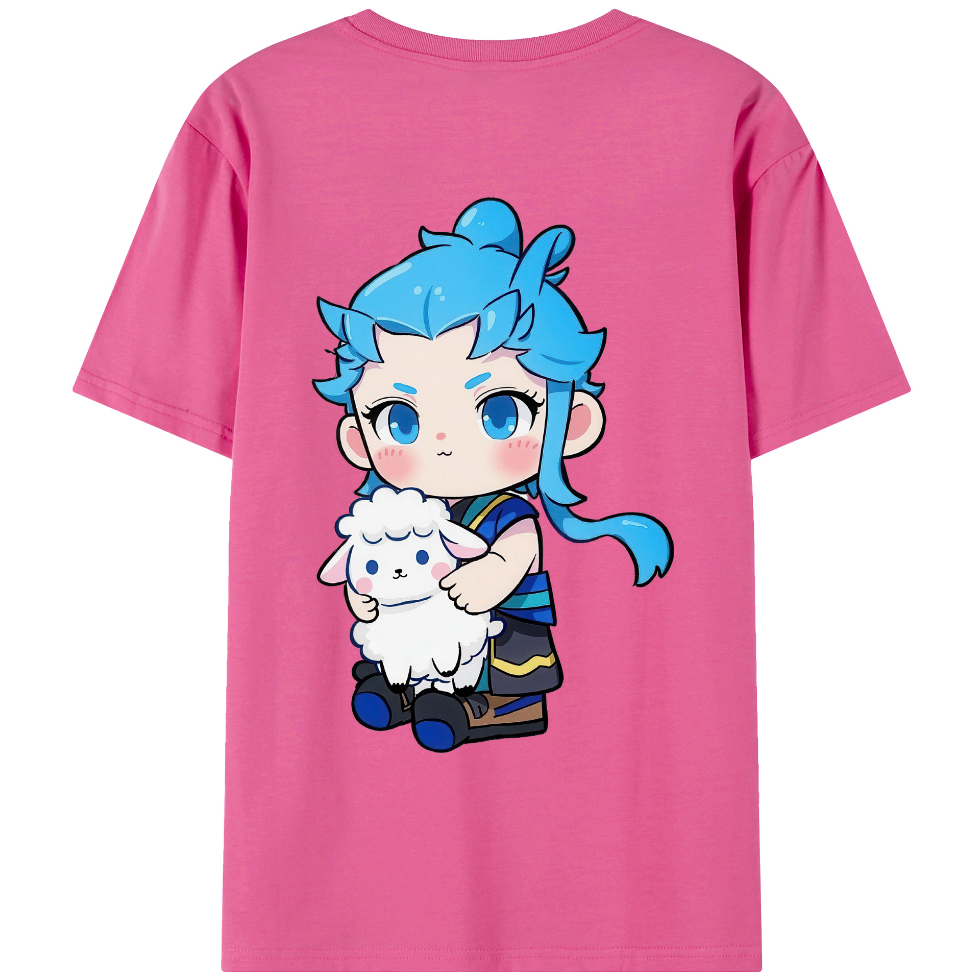 （画像用） Ne Zha 2 ナタ 魔童の大暴れ レディース半袖Tシャツ(バックプリント)