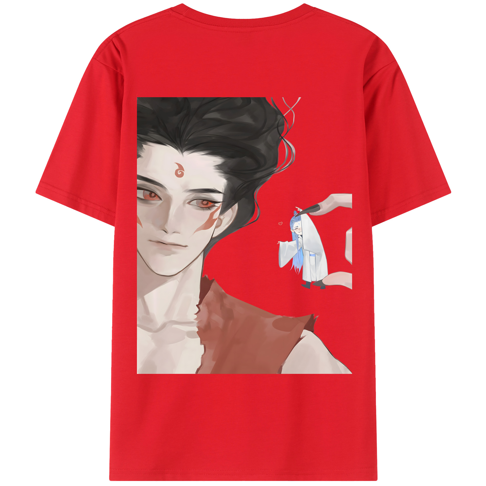 （画像用） Ne Zha 2 ナタ 魔童の大暴れ レディース半袖Tシャツ(バックプリント)
