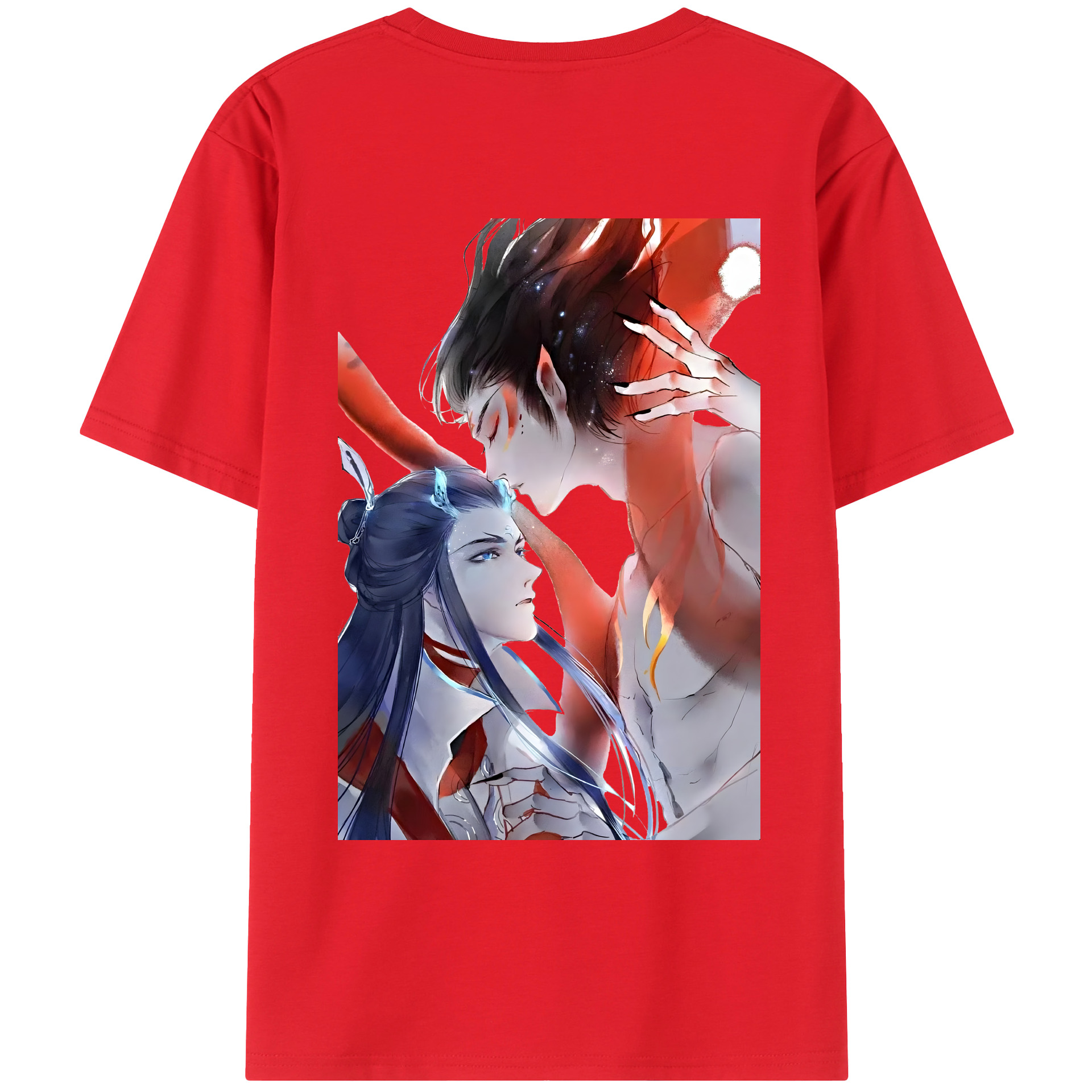 （画像用） Ne Zha 2 ナタ 魔童の大暴れ レディース半袖Tシャツ(バックプリント)