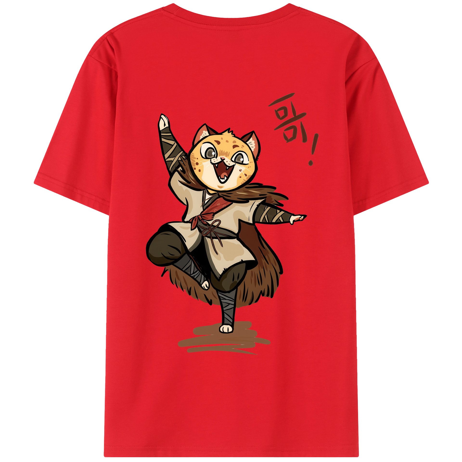 （画像用） Ne Zha 2 ナタ 魔童の大暴れ レディース半袖Tシャツ(バックプリント)