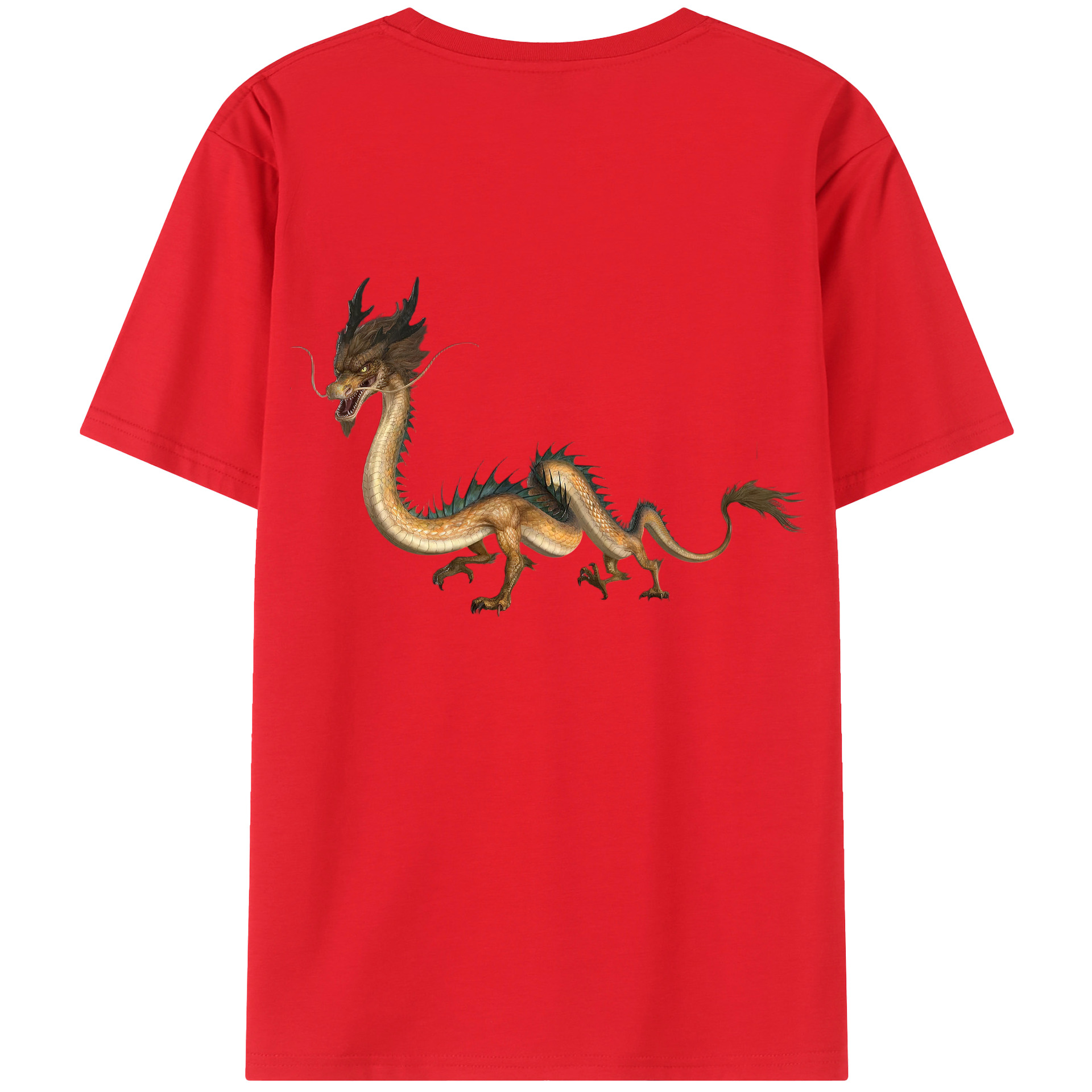 （画像用） Ne Zha 2 ナタ 魔童の大暴れ レディース半袖Tシャツ(バックプリント)