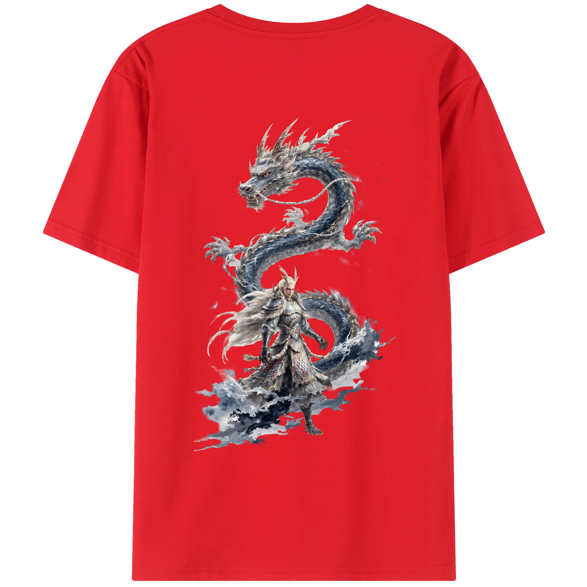 （画像用） Ne Zha 2 ナタ 魔童の大暴れ レディース半袖Tシャツ(バックプリント)