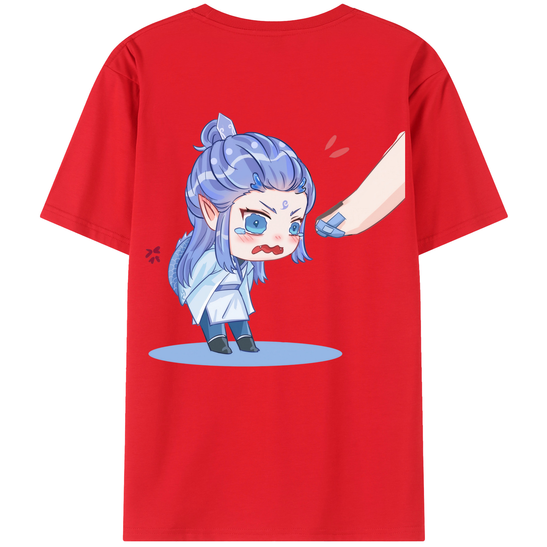 （画像用） Ne Zha 2 ナタ 魔童の大暴れ レディース半袖Tシャツ(バックプリント)