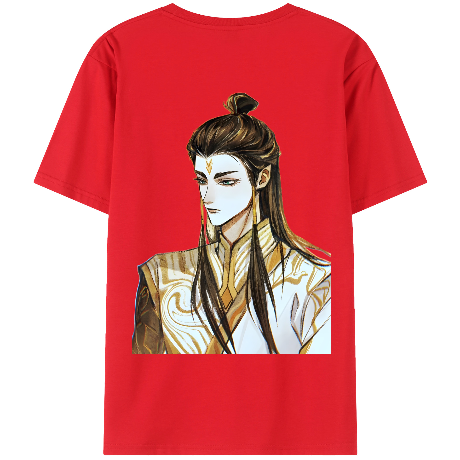 （画像用） Ne Zha 2 ナタ 魔童の大暴れ レディース半袖Tシャツ(バックプリント)