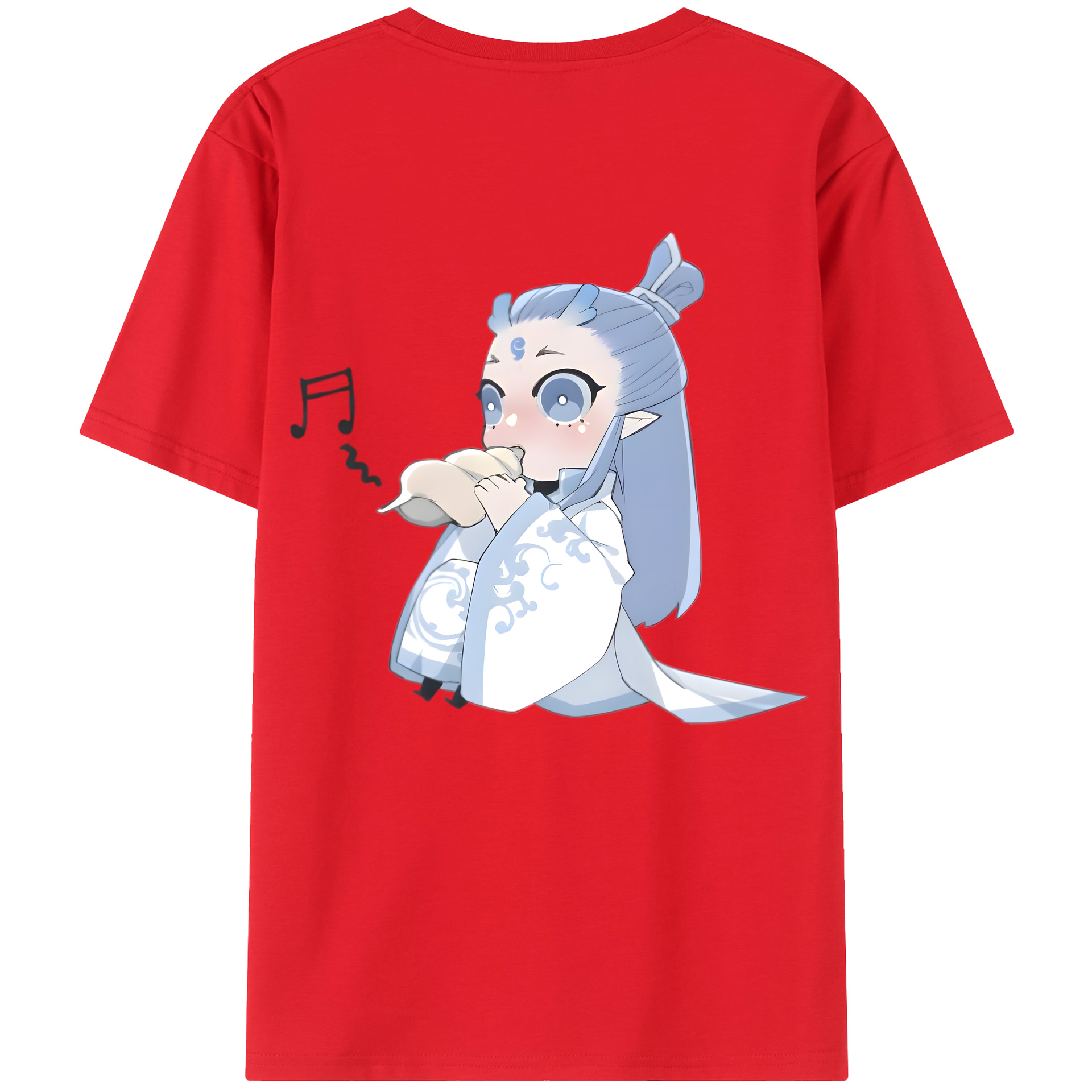 （画像用） Ne Zha 2 ナタ 魔童の大暴れ レディース半袖Tシャツ(バックプリント)