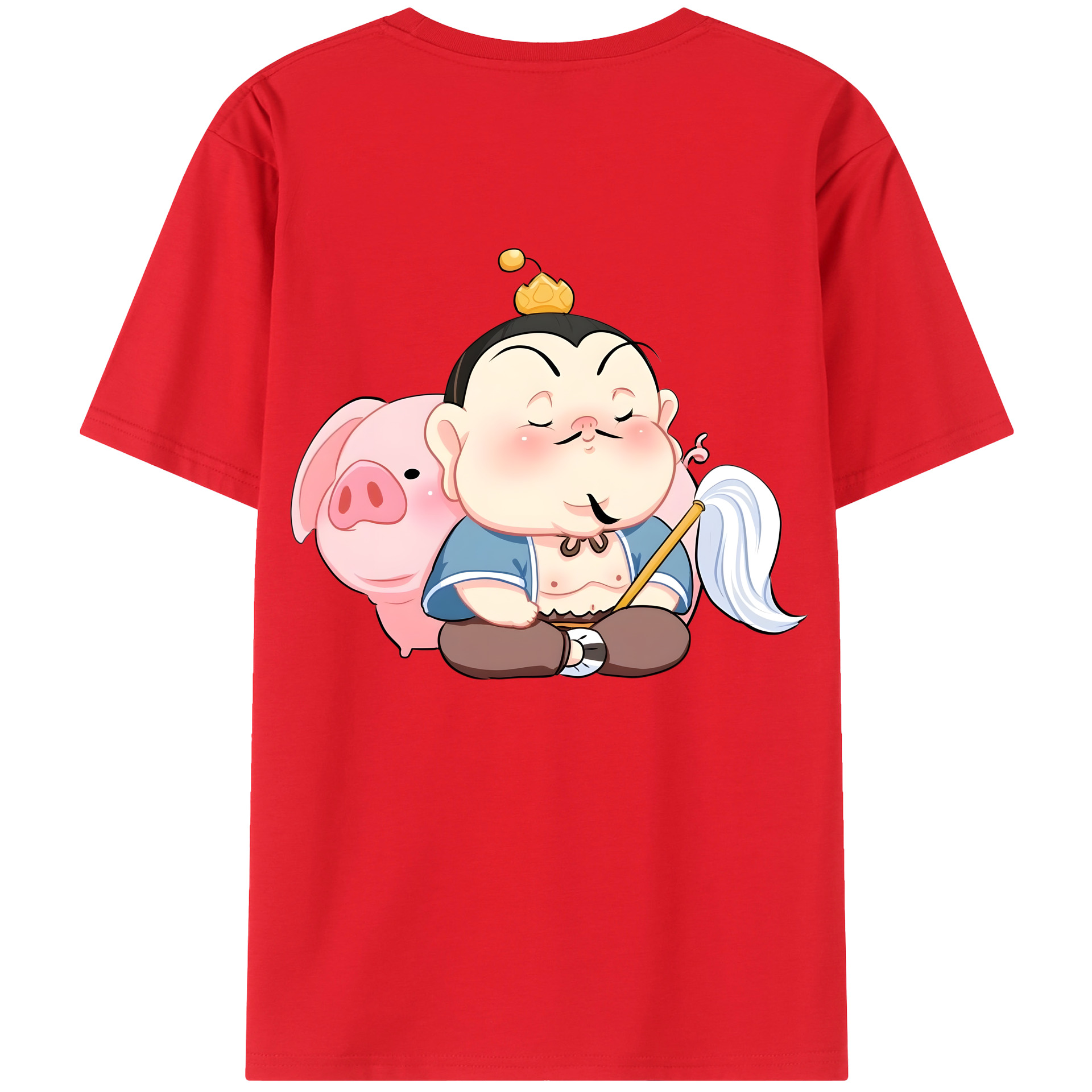 （画像用） Ne Zha 2 ナタ 魔童の大暴れ レディース半袖Tシャツ(バックプリント)