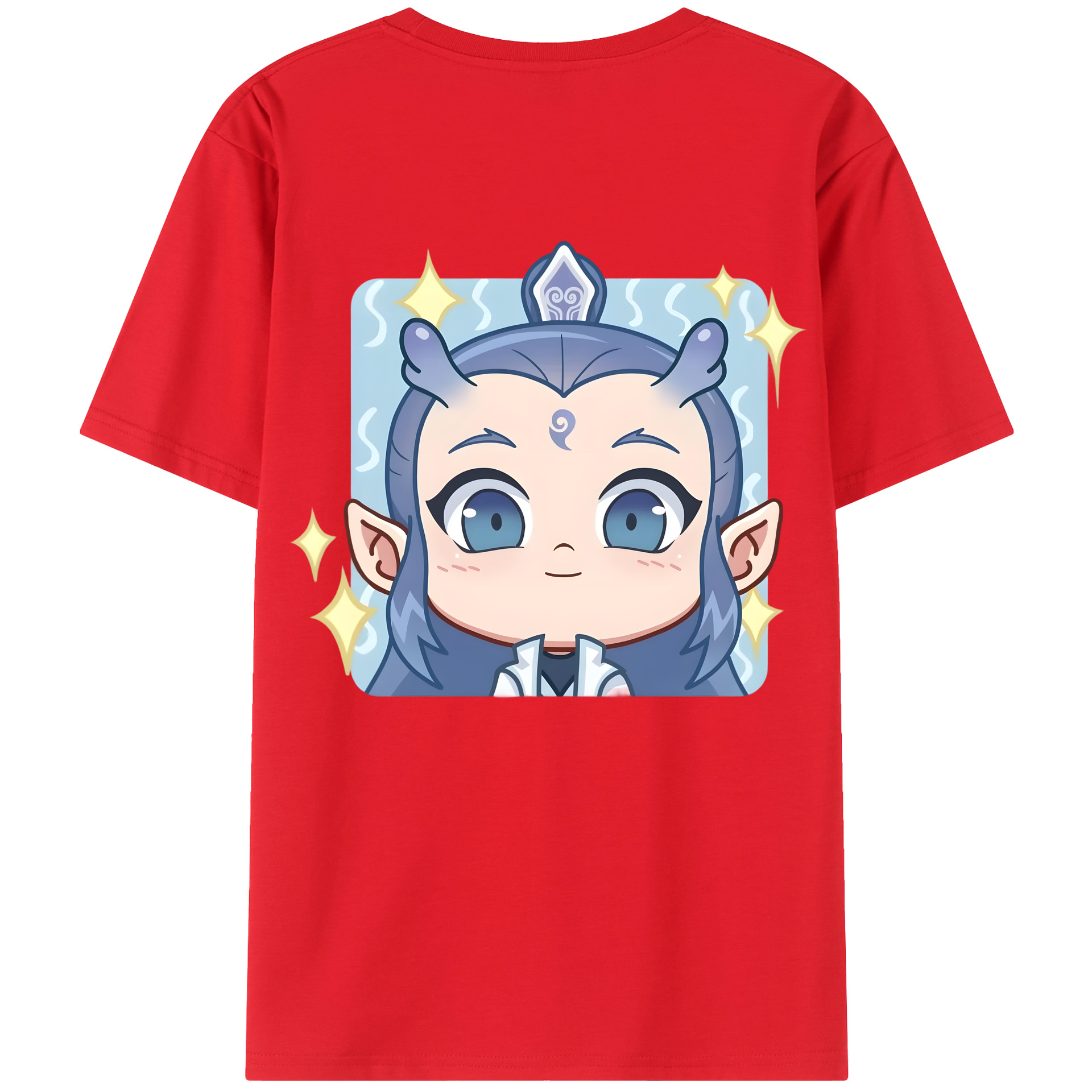 （画像用） Ne Zha 2 ナタ 魔童の大暴れ レディース半袖Tシャツ(バックプリント)