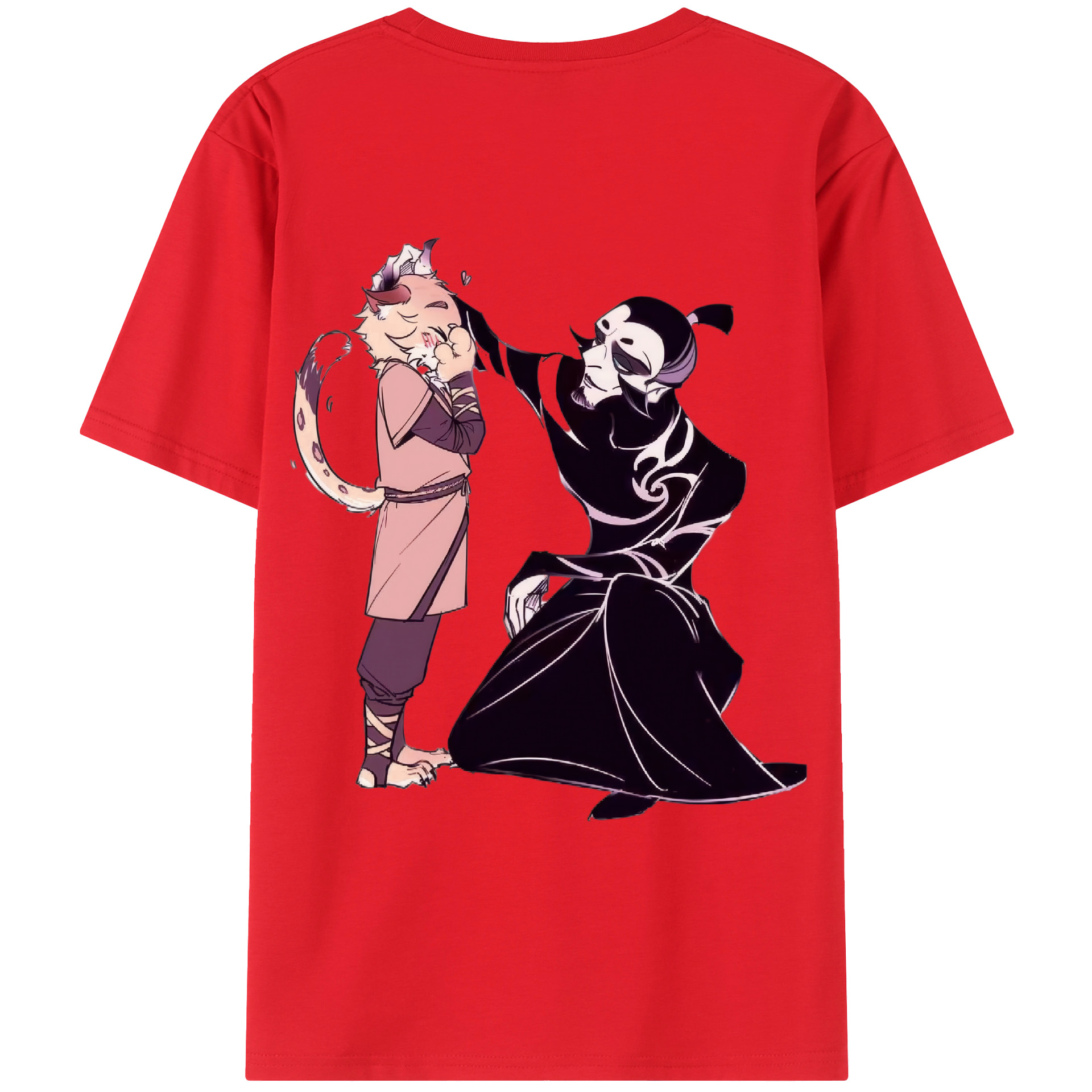 （画像用） Ne Zha 2 ナタ 魔童の大暴れ レディース半袖Tシャツ(バックプリント)
