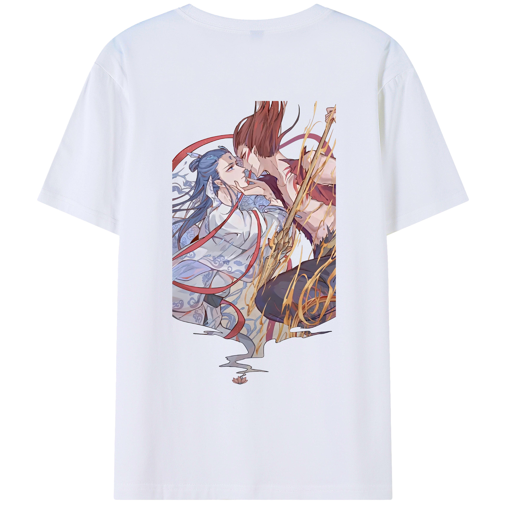 （画像用） Ne Zha 2 ナタ 魔童の大暴れ レディース半袖Tシャツ(バックプリント)