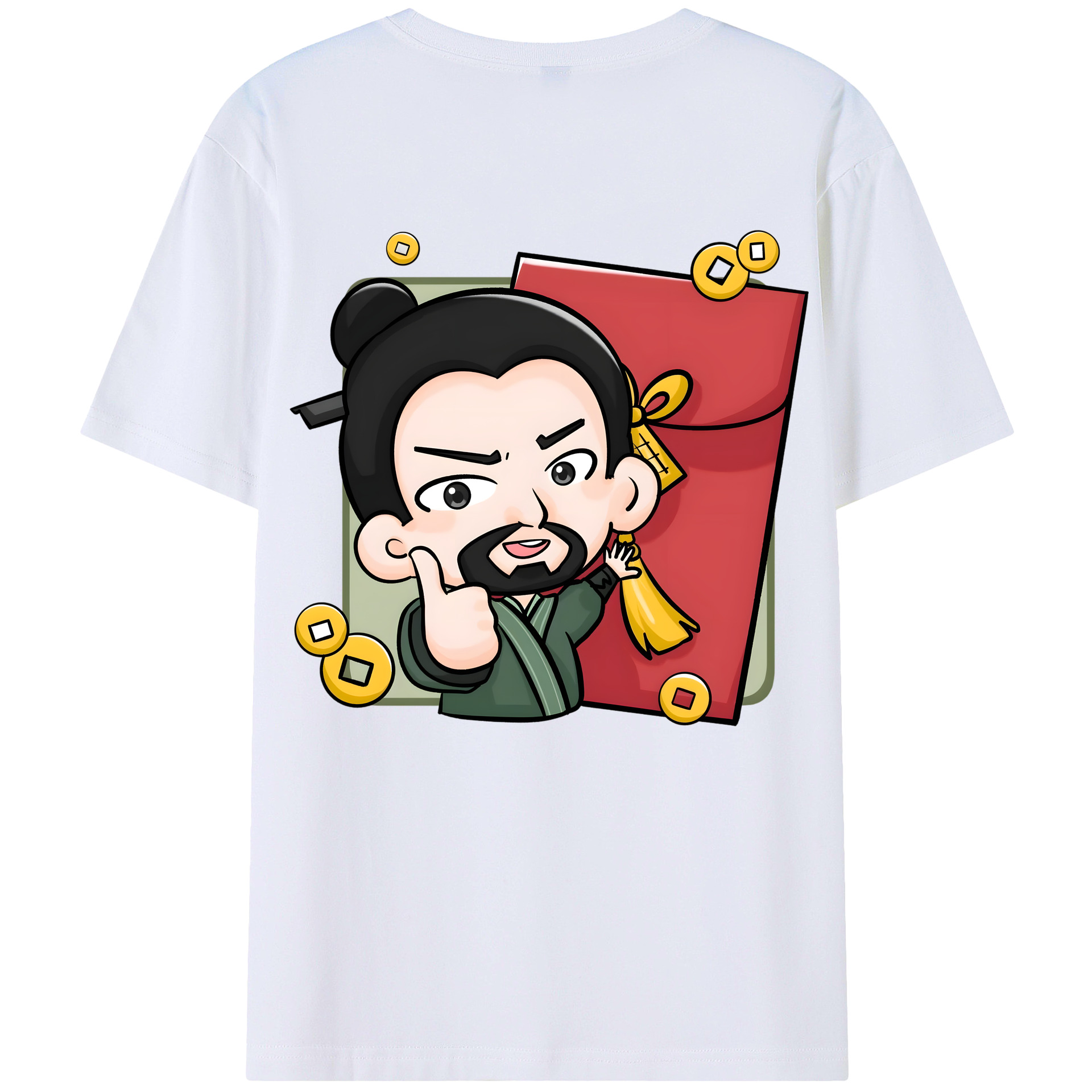 （画像用） Ne Zha 2 ナタ 魔童の大暴れ レディース半袖Tシャツ(バックプリント)