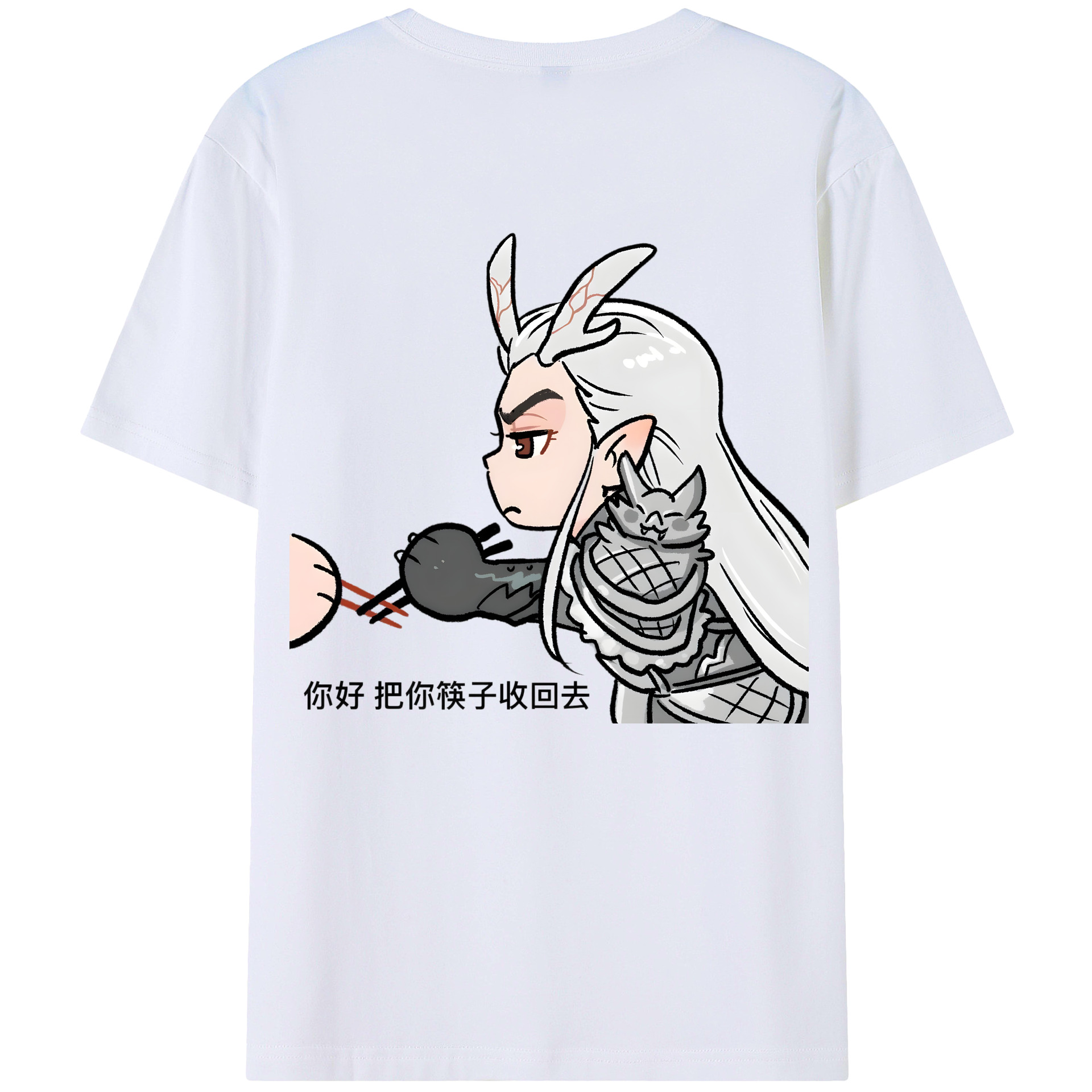（画像用） Ne Zha 2 ナタ 魔童の大暴れ レディース半袖Tシャツ(バックプリント)