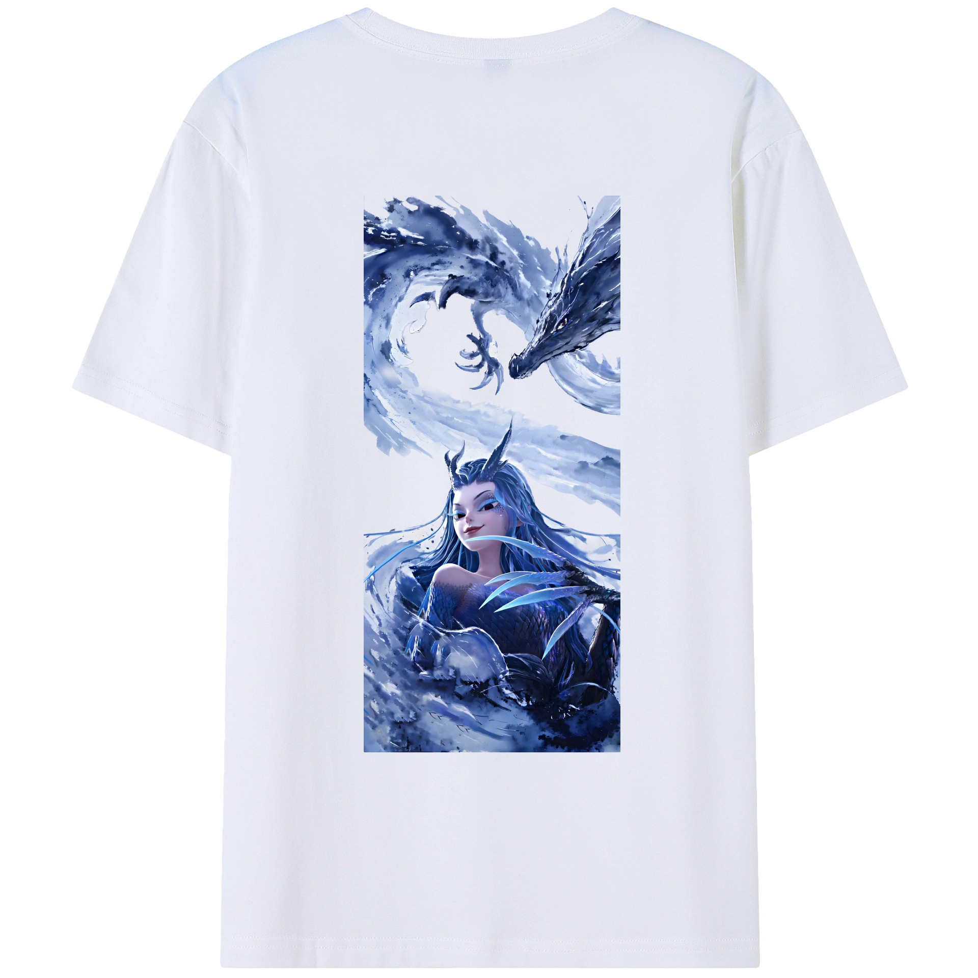 （画像用） Ne Zha 2 ナタ 魔童の大暴れ レディース半袖Tシャツ(バックプリント)