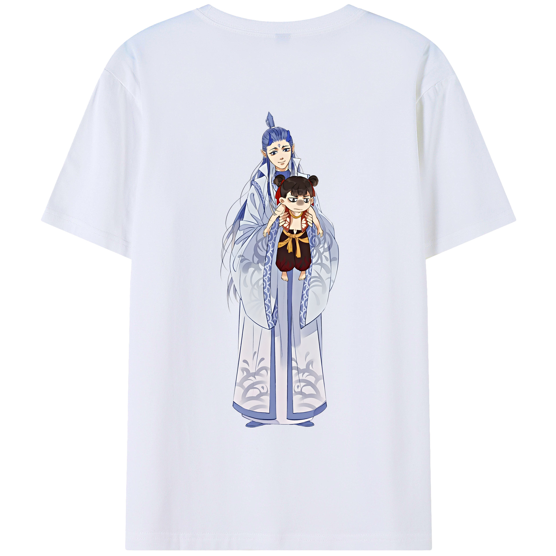 （画像用） Ne Zha 2 ナタ 魔童の大暴れ レディース半袖Tシャツ(バックプリント)