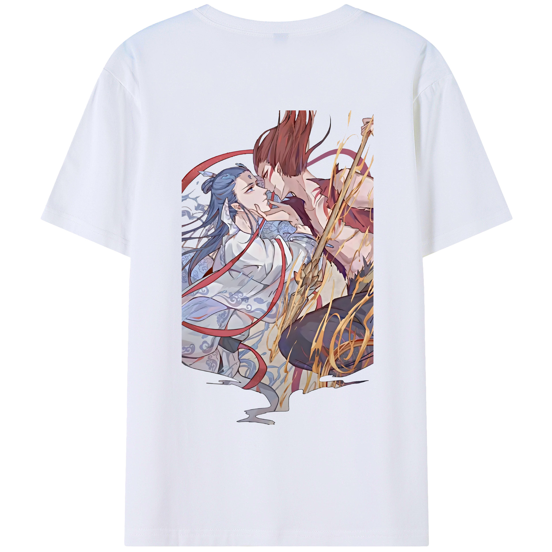 （画像用） Ne Zha 2 ナタ 魔童の大暴れ レディース半袖Tシャツ(バックプリント)