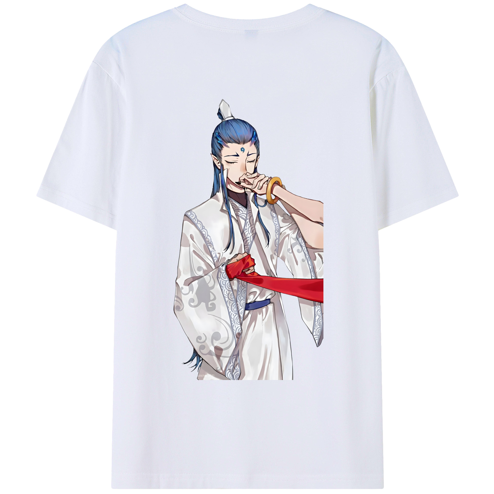 （画像用） Ne Zha 2 ナタ 魔童の大暴れ レディース半袖Tシャツ(バックプリント)