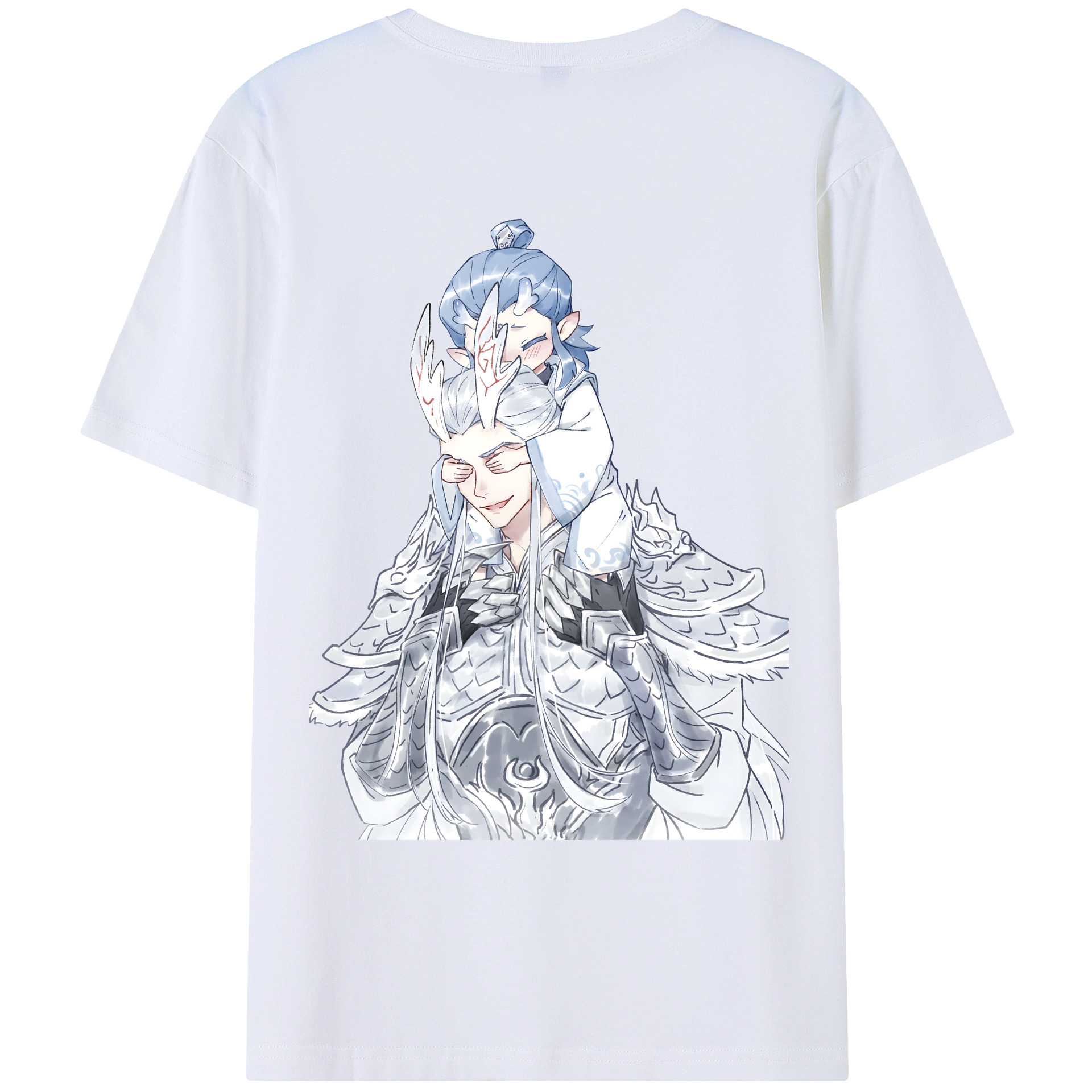 （画像用） Ne Zha 2 ナタ 魔童の大暴れ レディース半袖Tシャツ(バックプリント)