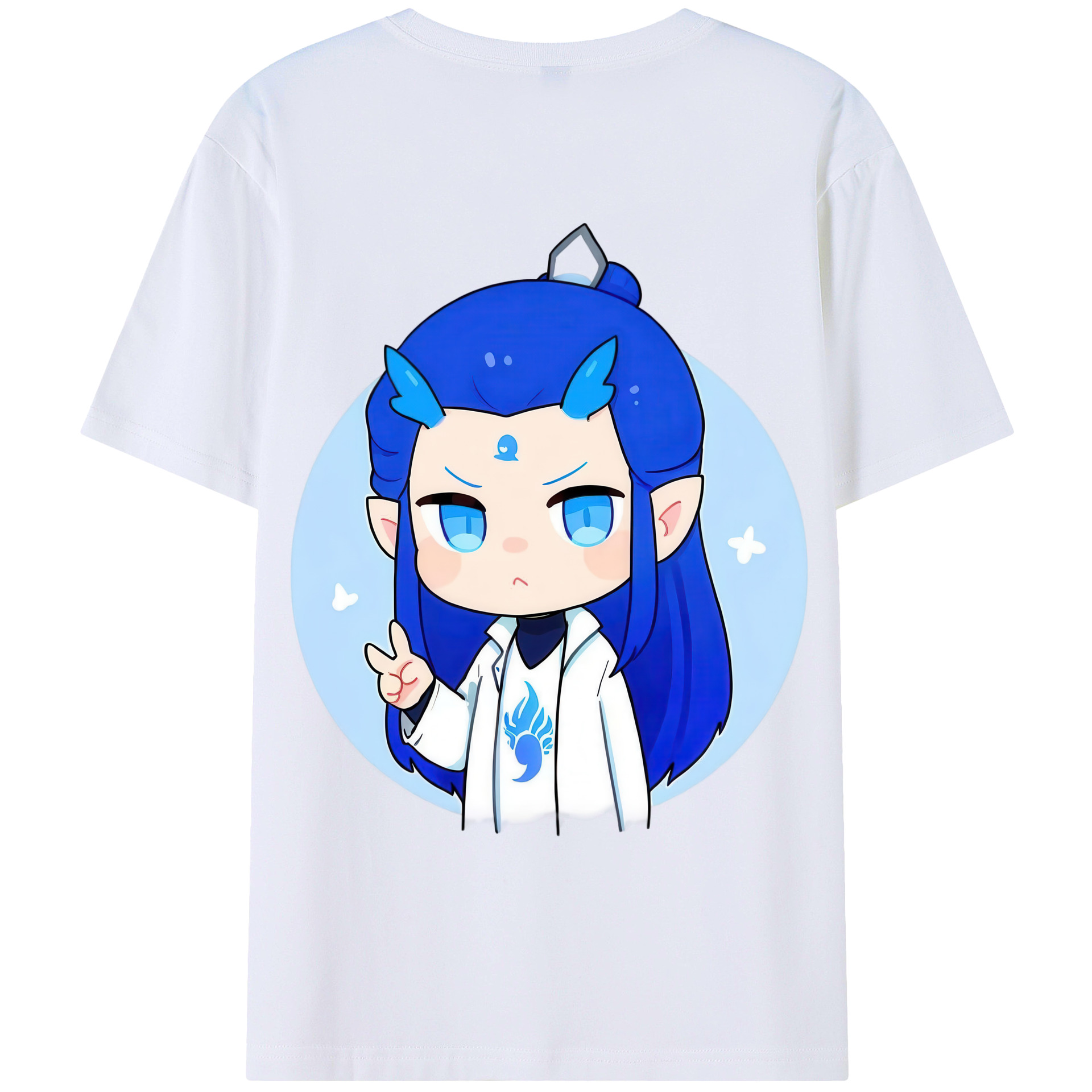 （画像用） Ne Zha 2 ナタ 魔童の大暴れ レディース半袖Tシャツ(バックプリント)