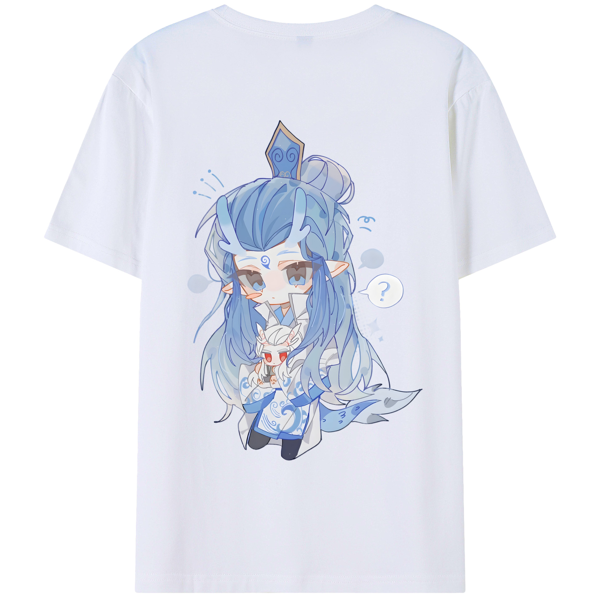 （画像用） Ne Zha 2 ナタ 魔童の大暴れ レディース半袖Tシャツ(バックプリント)