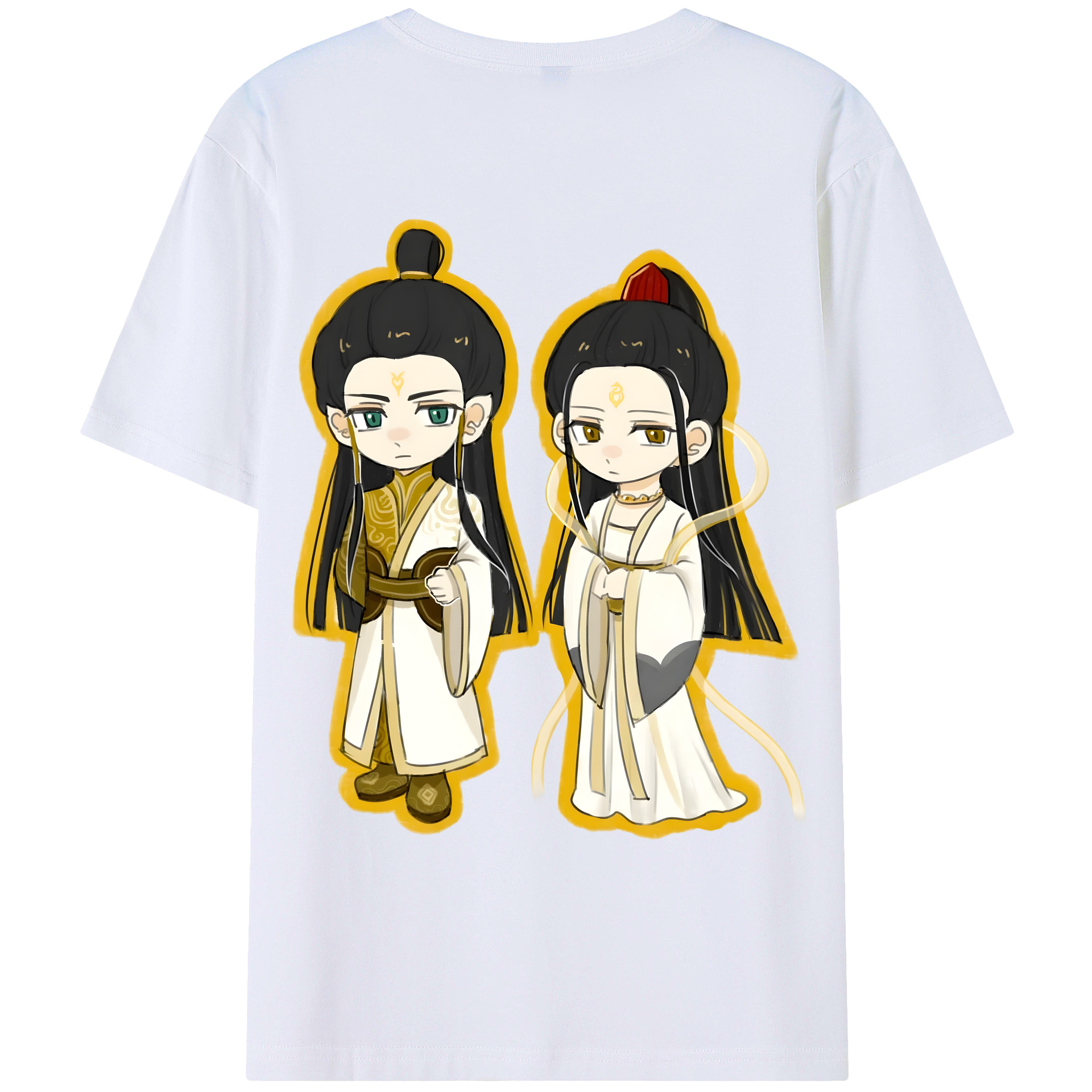 （画像用） Ne Zha 2 ナタ 魔童の大暴れ レディース半袖Tシャツ(バックプリント)