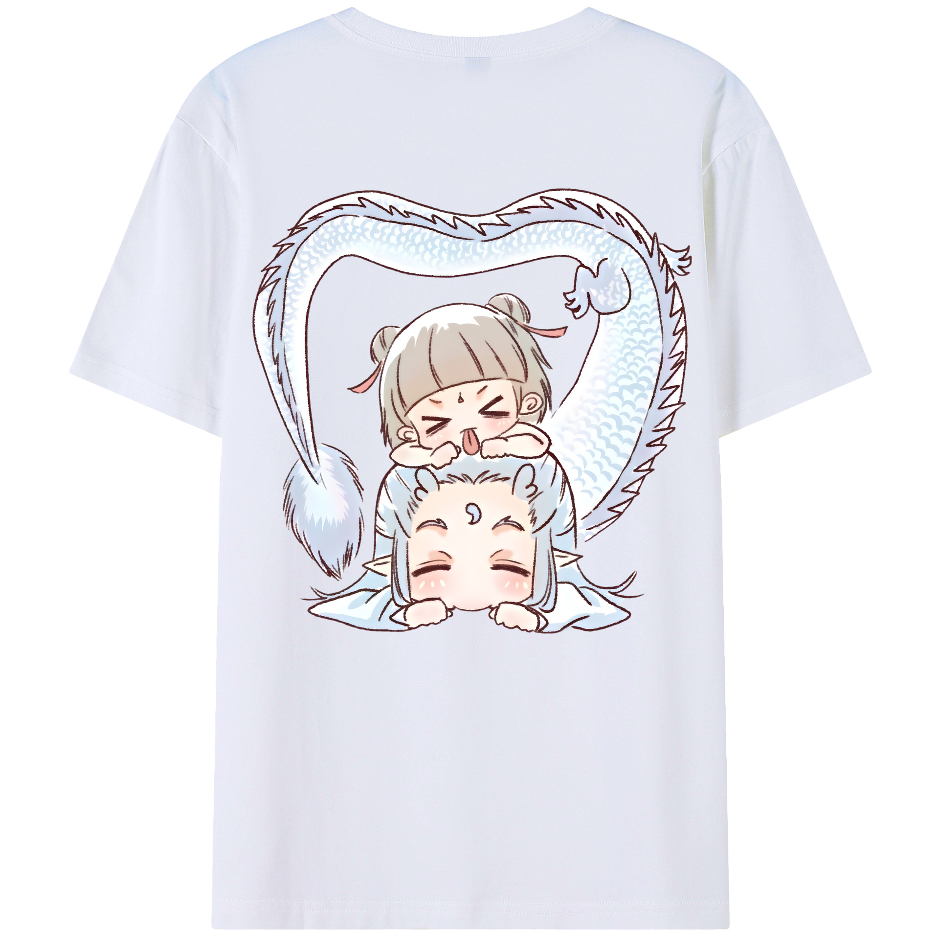 （画像用） Ne Zha 2 ナタ 魔童の大暴れ レディース半袖Tシャツ(バックプリント)