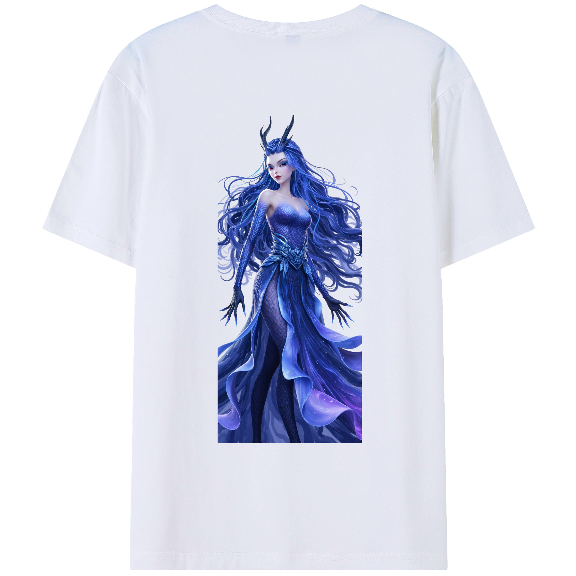（画像用） Ne Zha 2 ナタ 魔童の大暴れ レディース半袖Tシャツ(バックプリント)