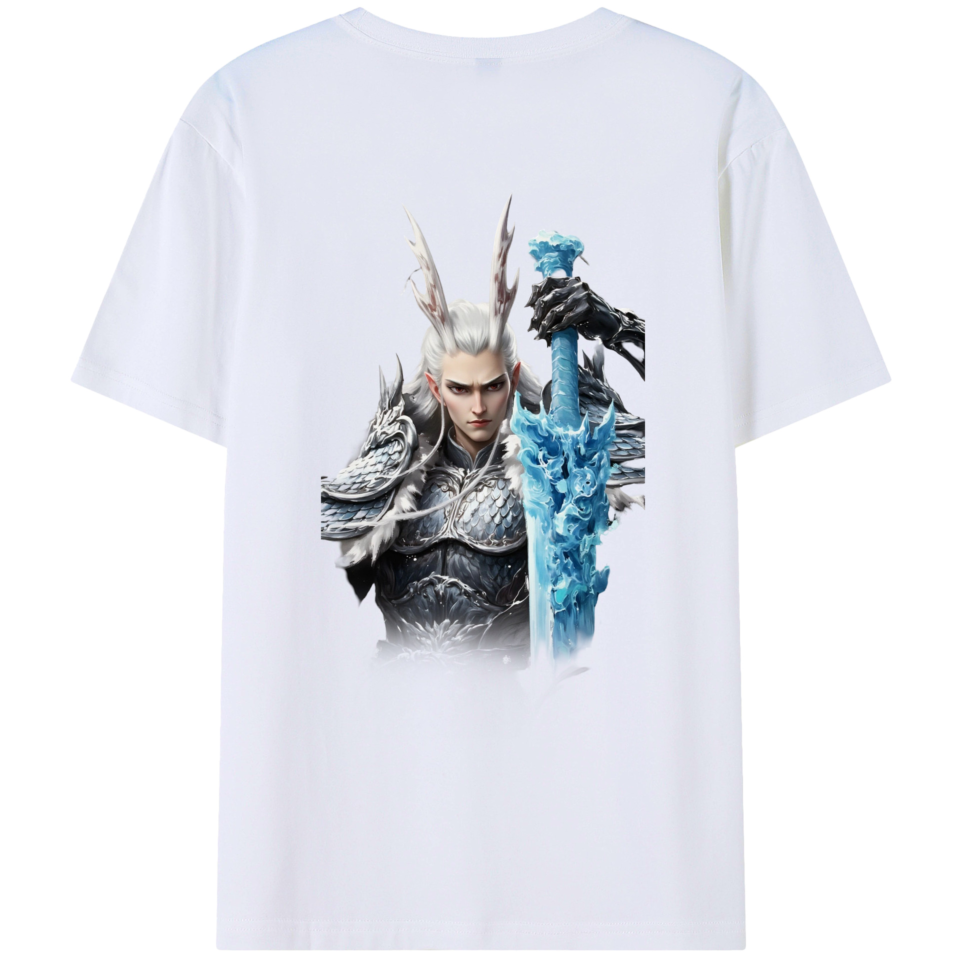 （画像用） Ne Zha 2 ナタ 魔童の大暴れ レディース半袖Tシャツ(バックプリント)