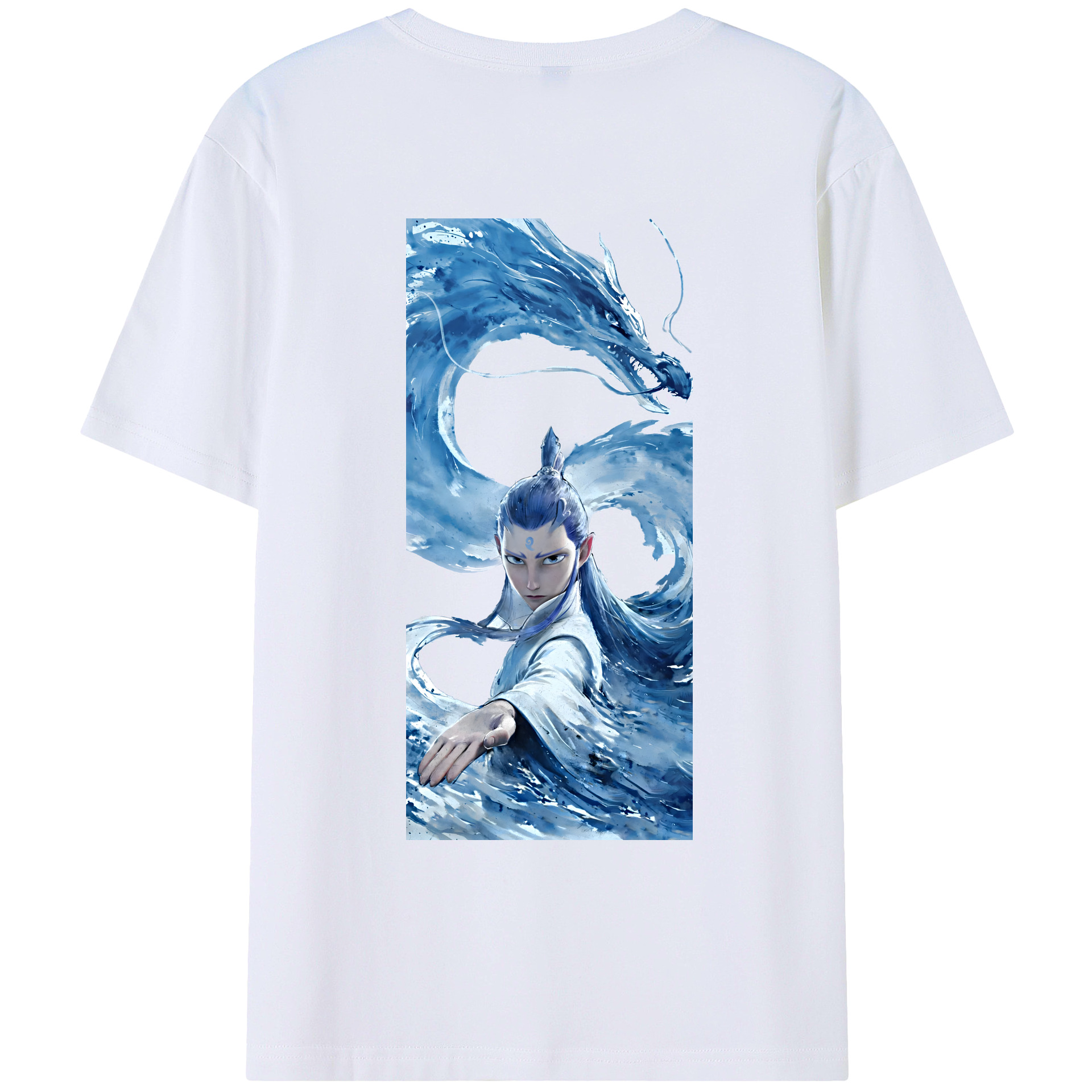 （画像用） Ne Zha 2 ナタ 魔童の大暴れ レディース半袖Tシャツ(バックプリント)