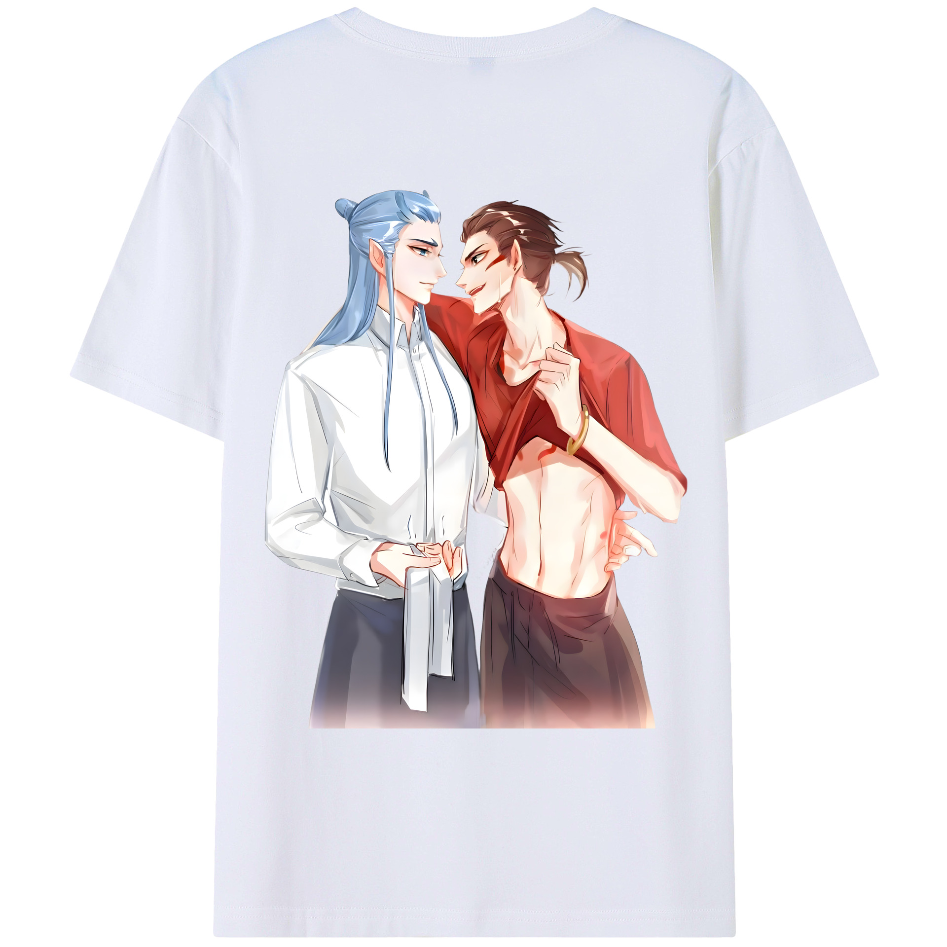 （画像用） Ne Zha 2 ナタ 魔童の大暴れ レディース半袖Tシャツ(バックプリント)