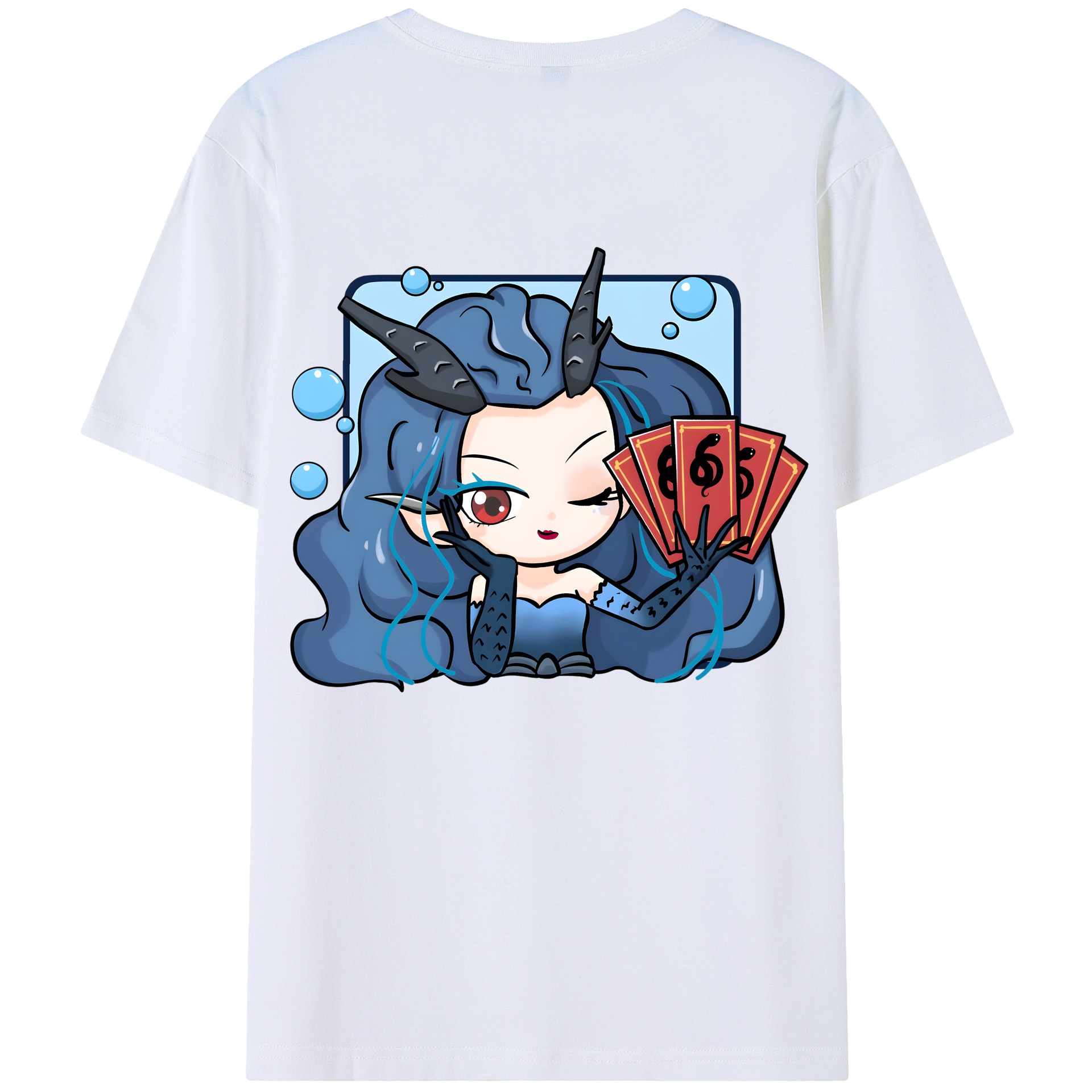 （画像用） Ne Zha 2 ナタ 魔童の大暴れ レディース半袖Tシャツ(バックプリント)