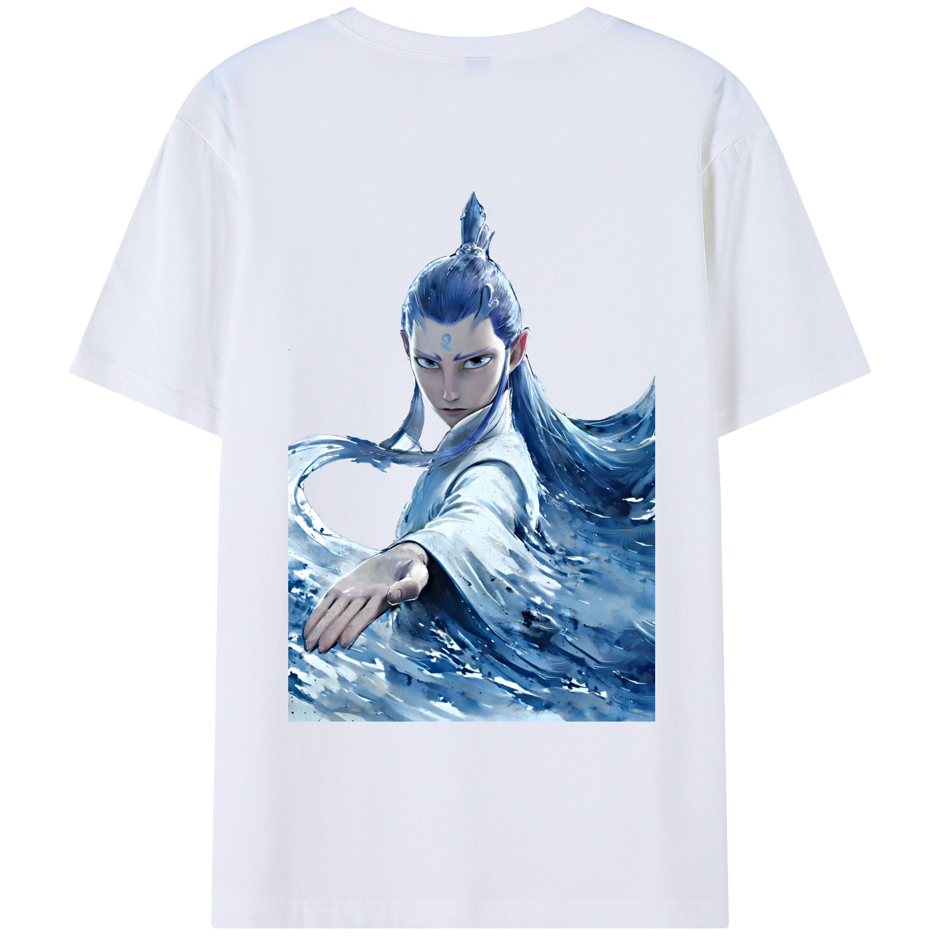 （画像用） Ne Zha 2 ナタ 魔童の大暴れ レディース半袖Tシャツ(バックプリント)