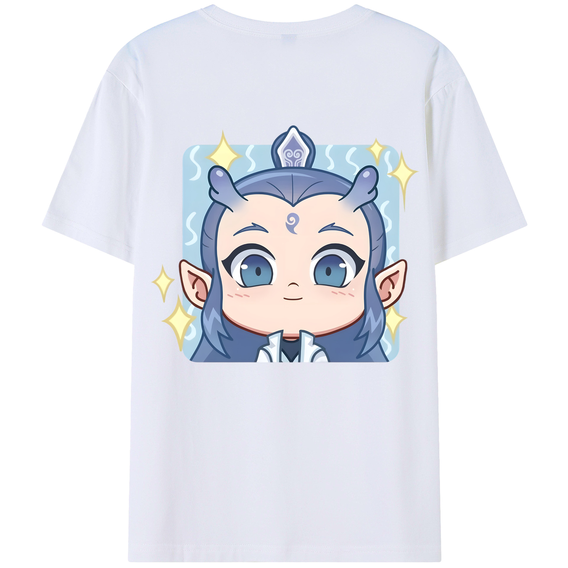 （画像用） Ne Zha 2 ナタ 魔童の大暴れ レディース半袖Tシャツ(バックプリント)