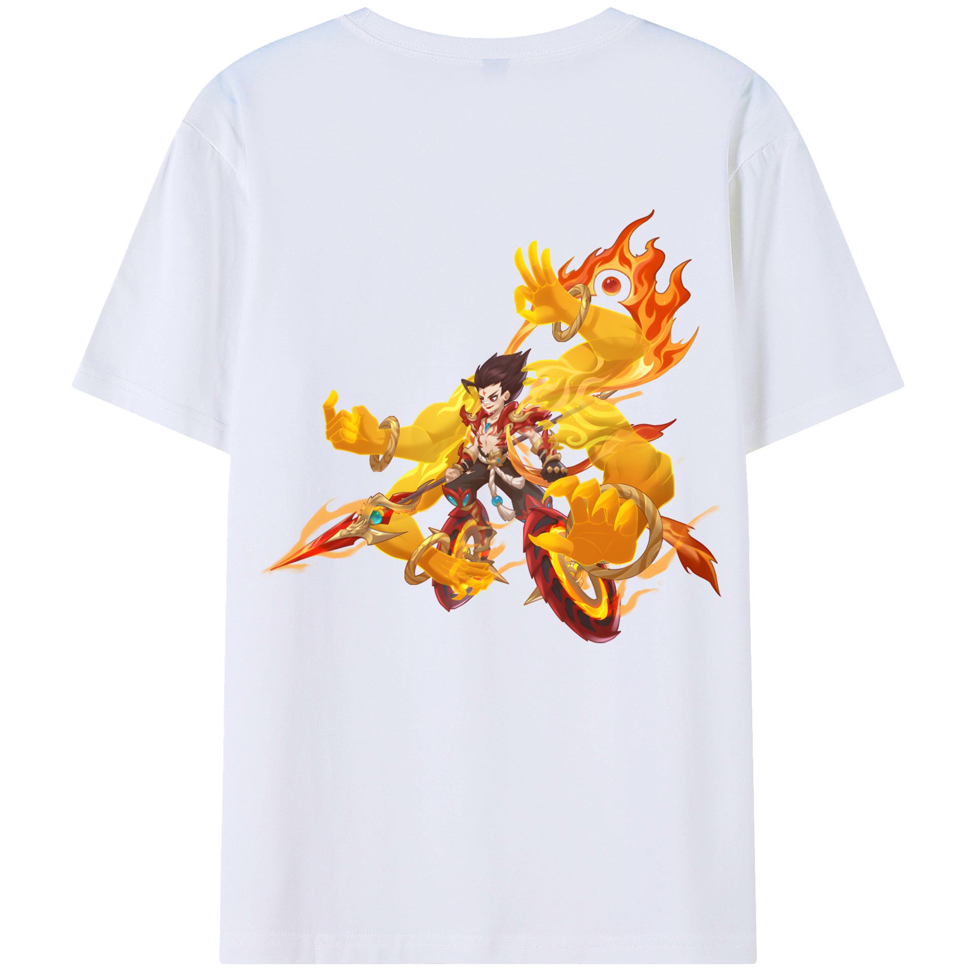 （画像用） Ne Zha 2 ナタ 魔童の大暴れ レディース半袖Tシャツ(バックプリント)