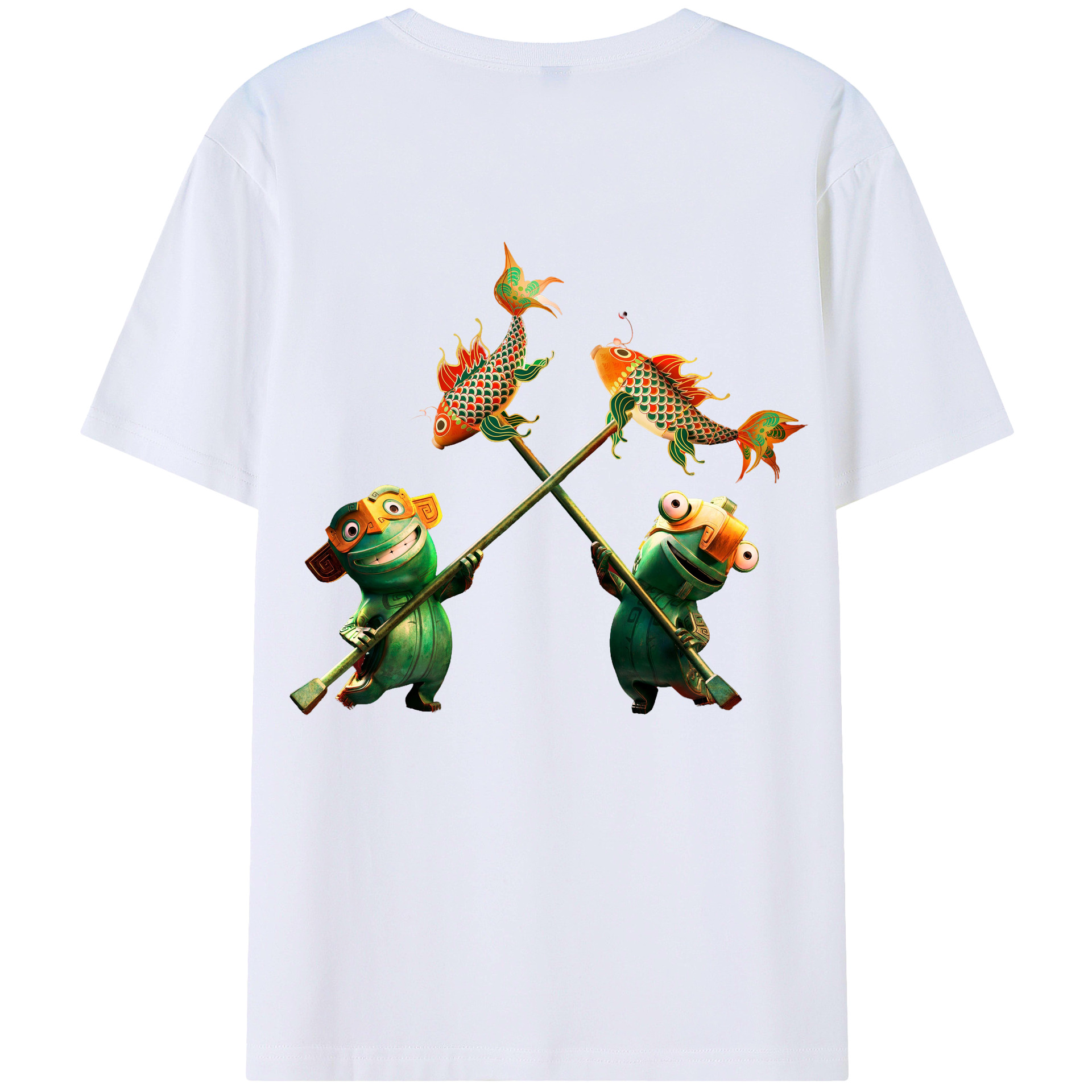 （画像用） Ne Zha 2 ナタ 魔童の大暴れ レディース半袖Tシャツ(バックプリント)