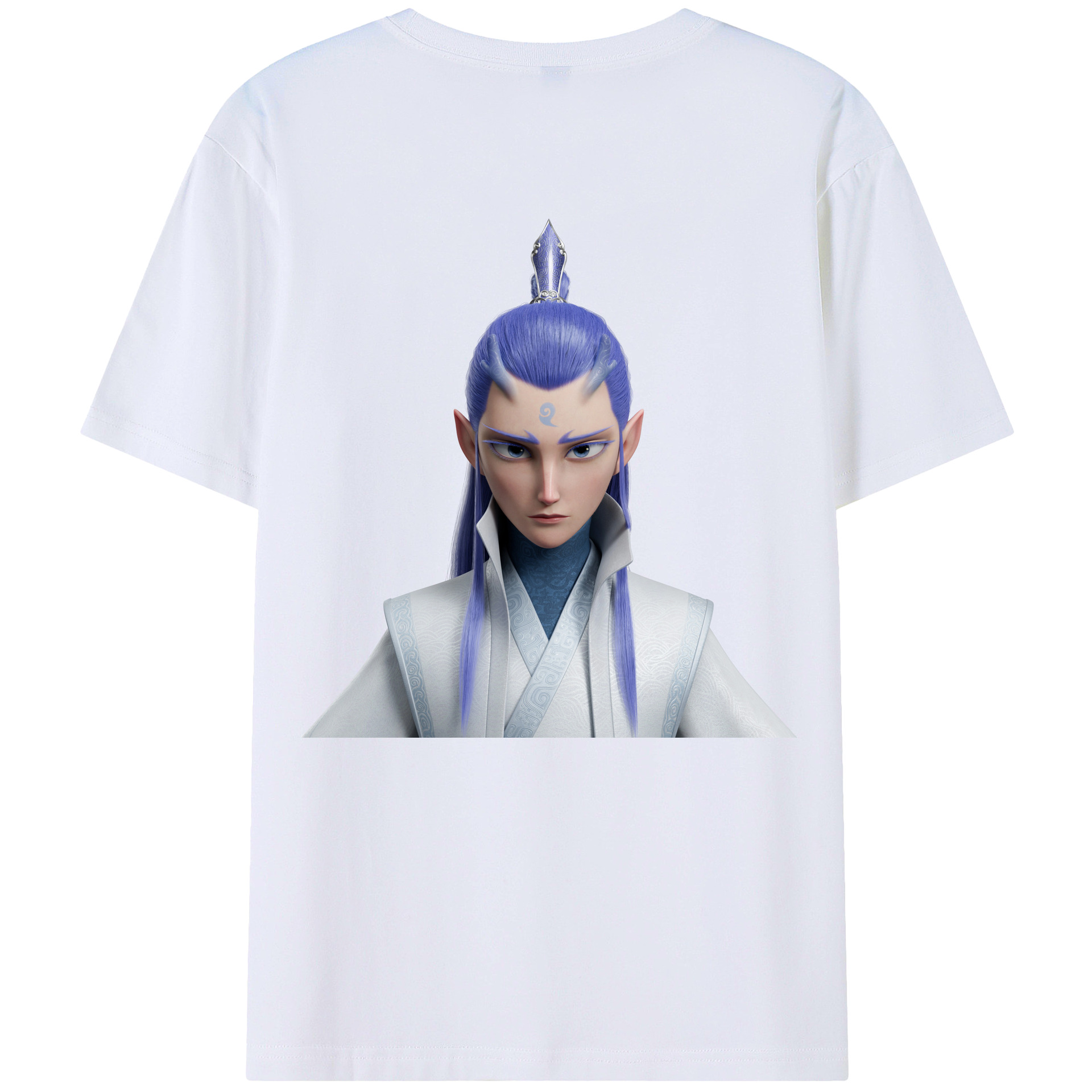 （画像用） Ne Zha 2 ナタ 魔童の大暴れ レディース半袖Tシャツ(バックプリント)