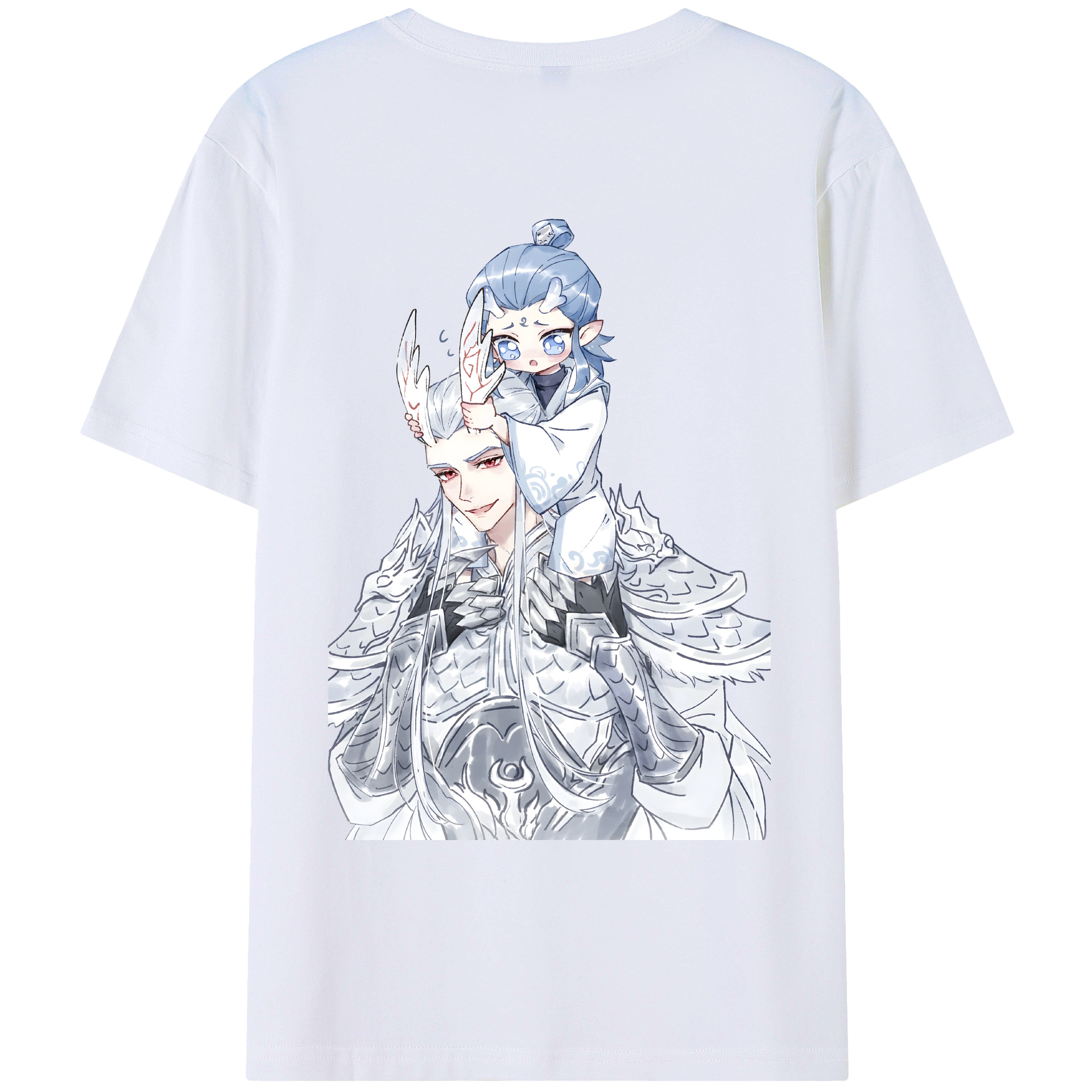 （画像用） Ne Zha 2 ナタ 魔童の大暴れ レディース半袖Tシャツ(バックプリント)
