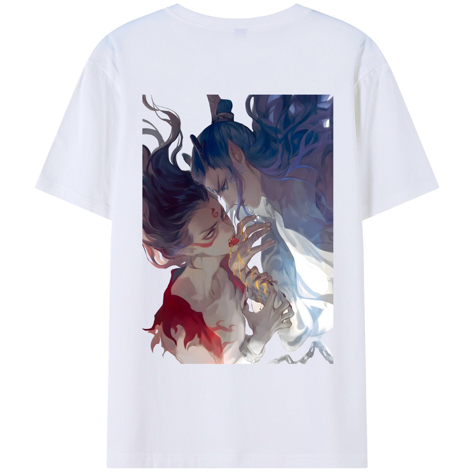 （画像用） Ne Zha 2 ナタ 魔童の大暴れ レディース半袖Tシャツ(バックプリント)