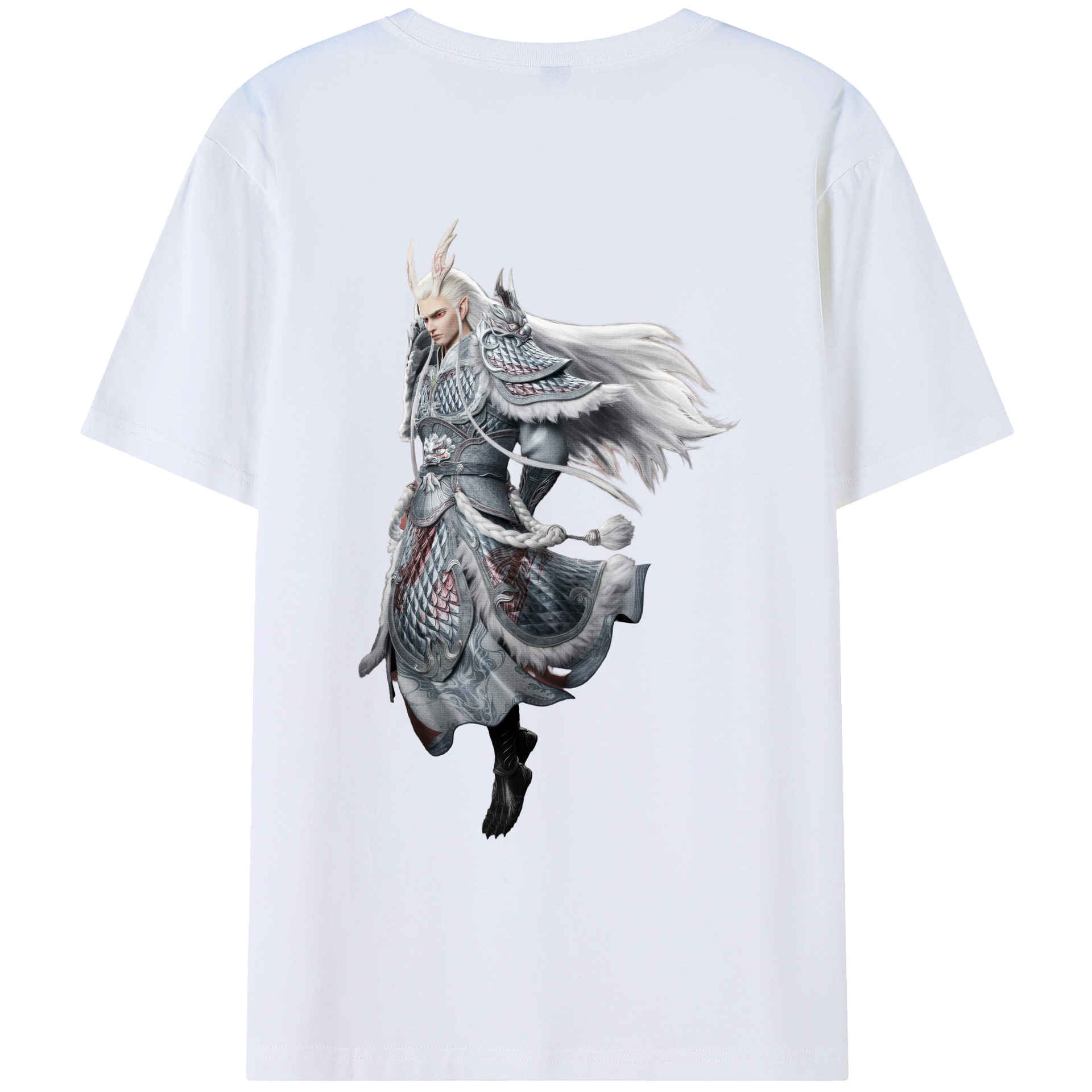 （画像用） Ne Zha 2 ナタ 魔童の大暴れ レディース半袖Tシャツ(バックプリント)