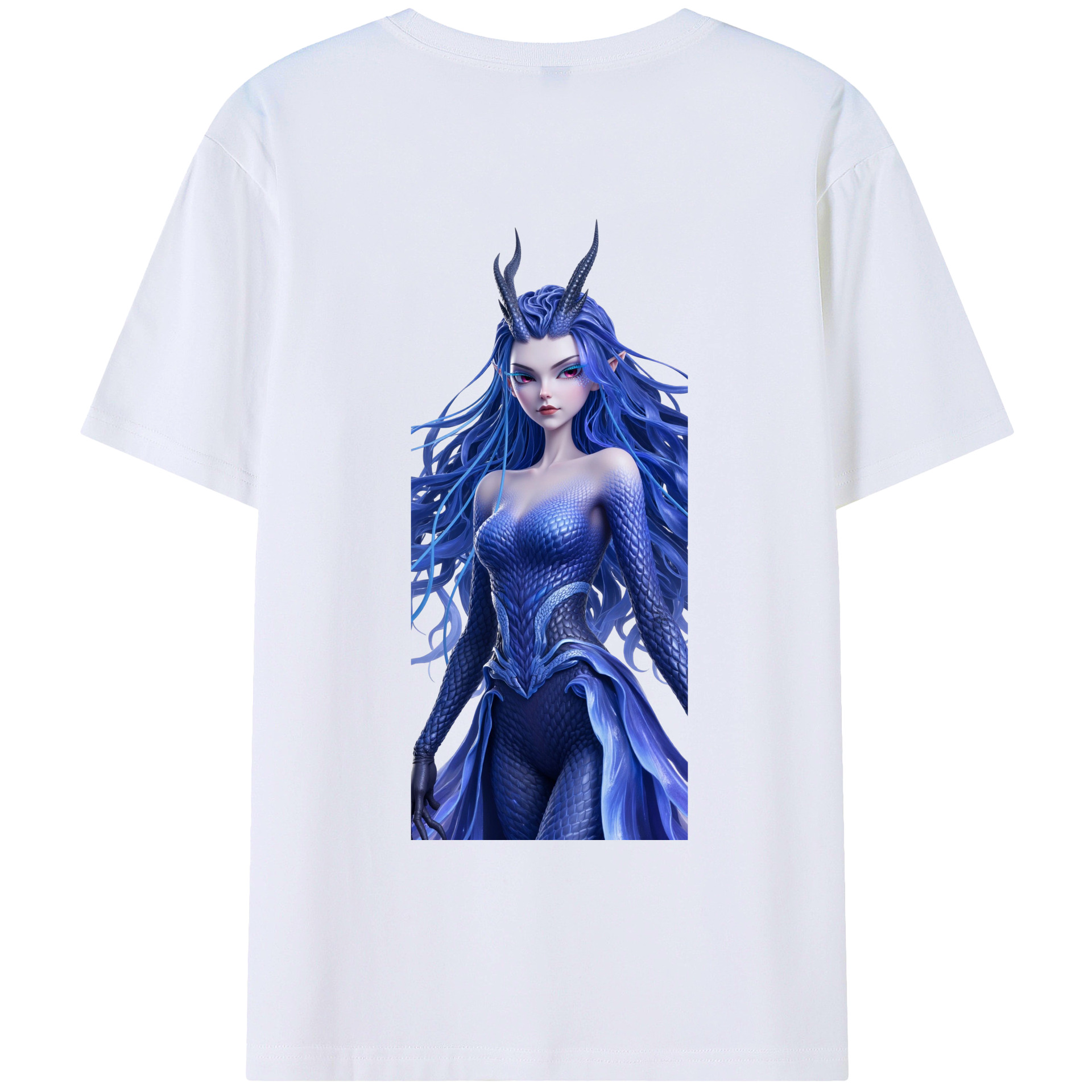 （画像用） Ne Zha 2 ナタ 魔童の大暴れ レディース半袖Tシャツ(バックプリント)