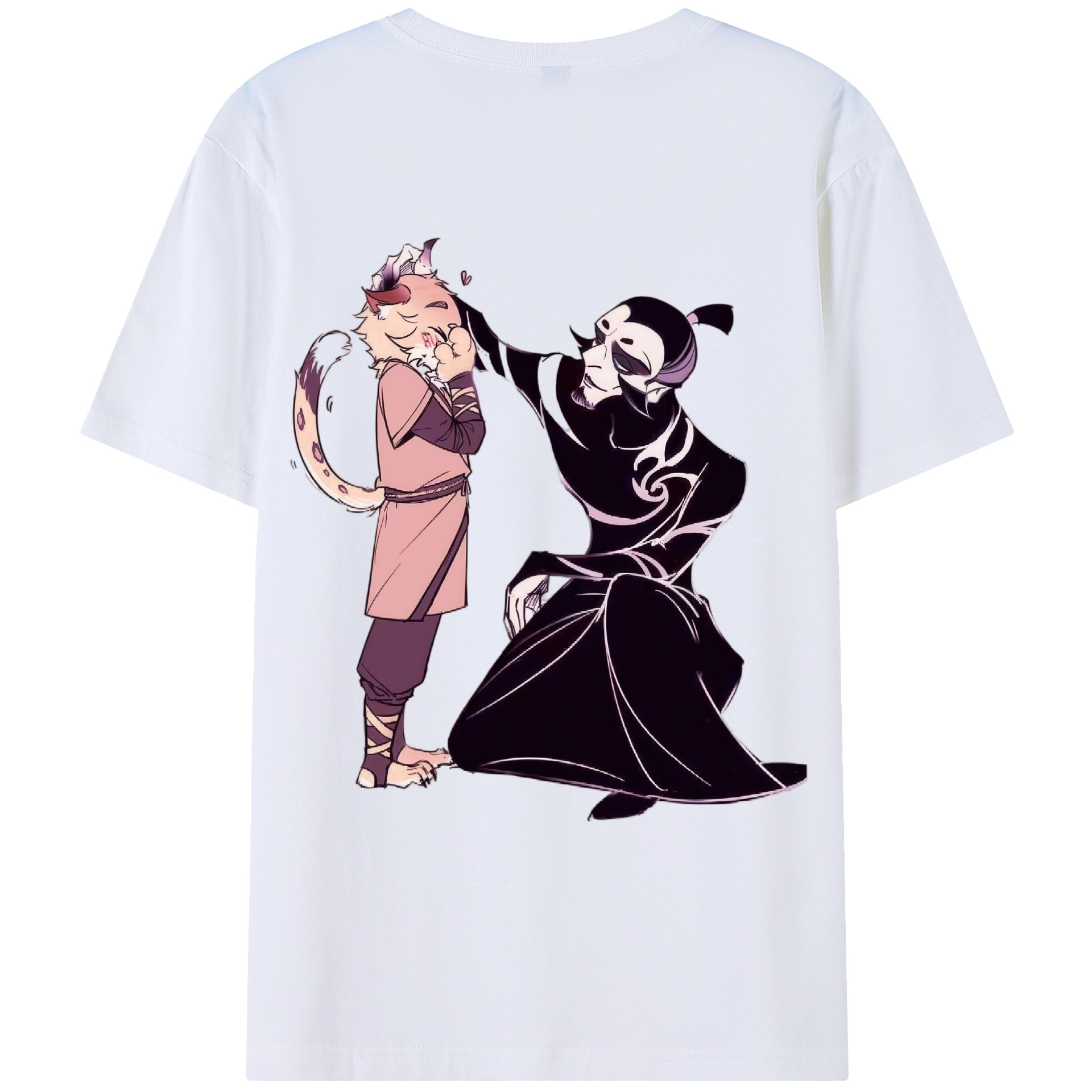 （画像用） Ne Zha 2 ナタ 魔童の大暴れ レディース半袖Tシャツ(バックプリント)