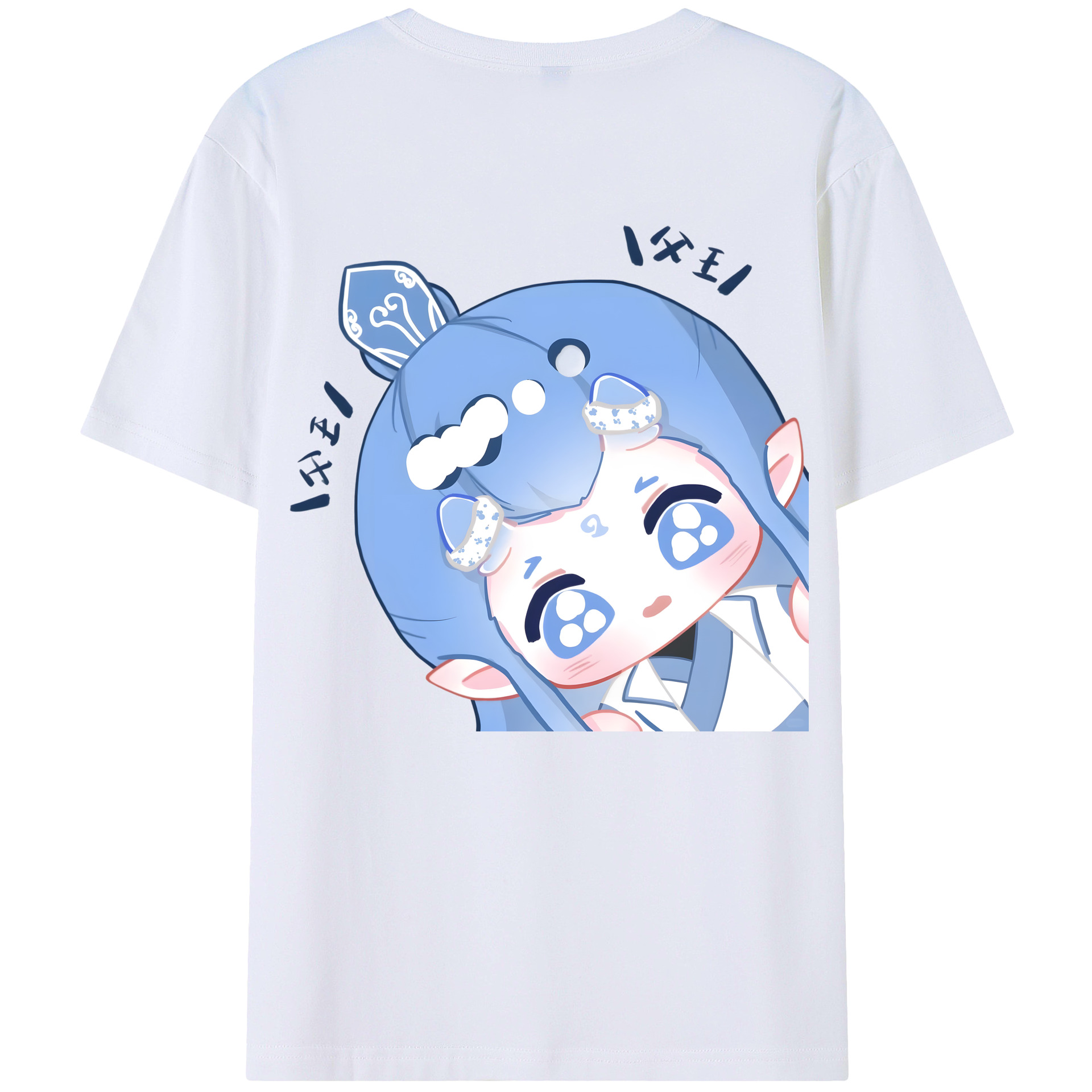 （画像用） Ne Zha 2 ナタ 魔童の大暴れ レディース半袖Tシャツ(バックプリント)