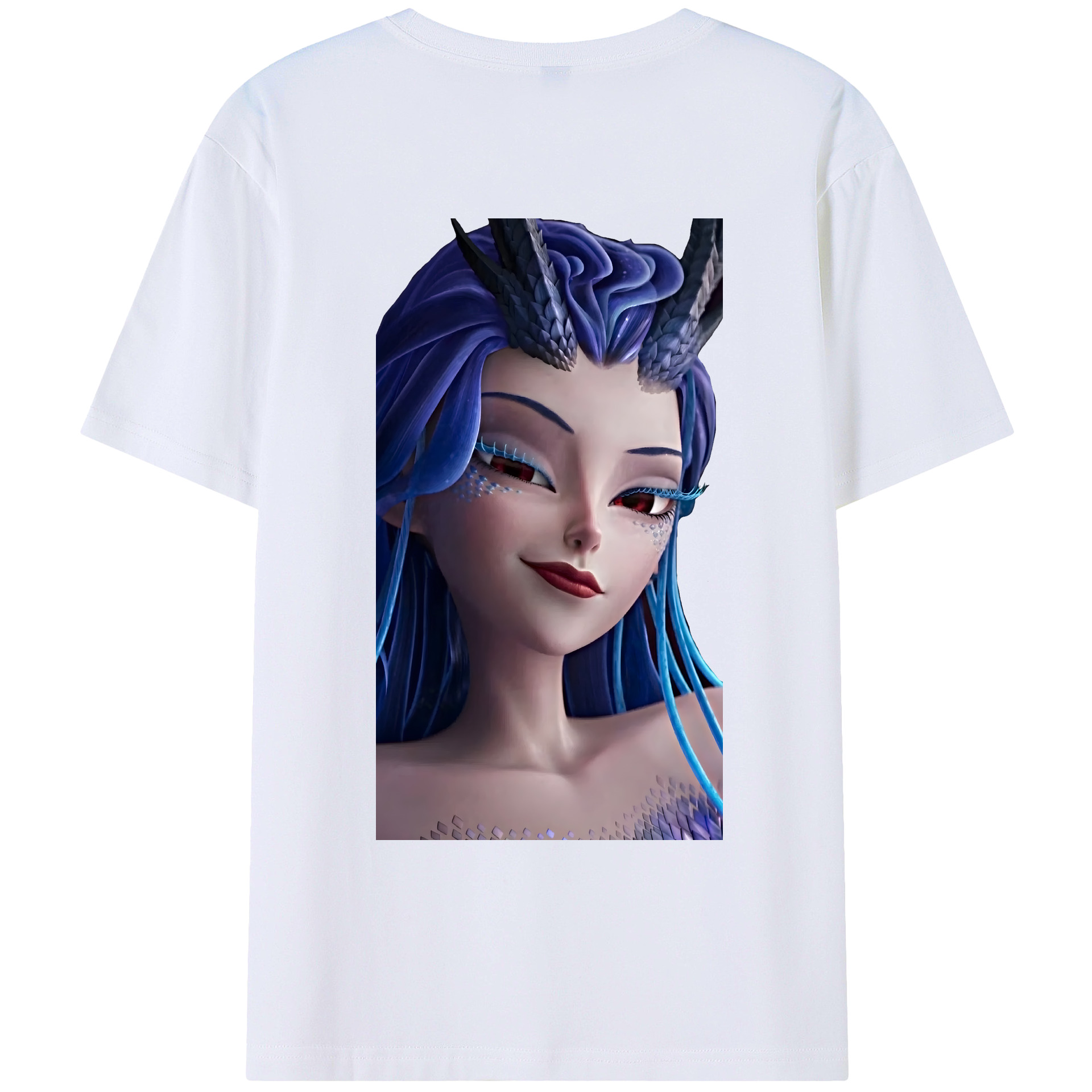 （画像用） Ne Zha 2 ナタ 魔童の大暴れ レディース半袖Tシャツ(バックプリント)