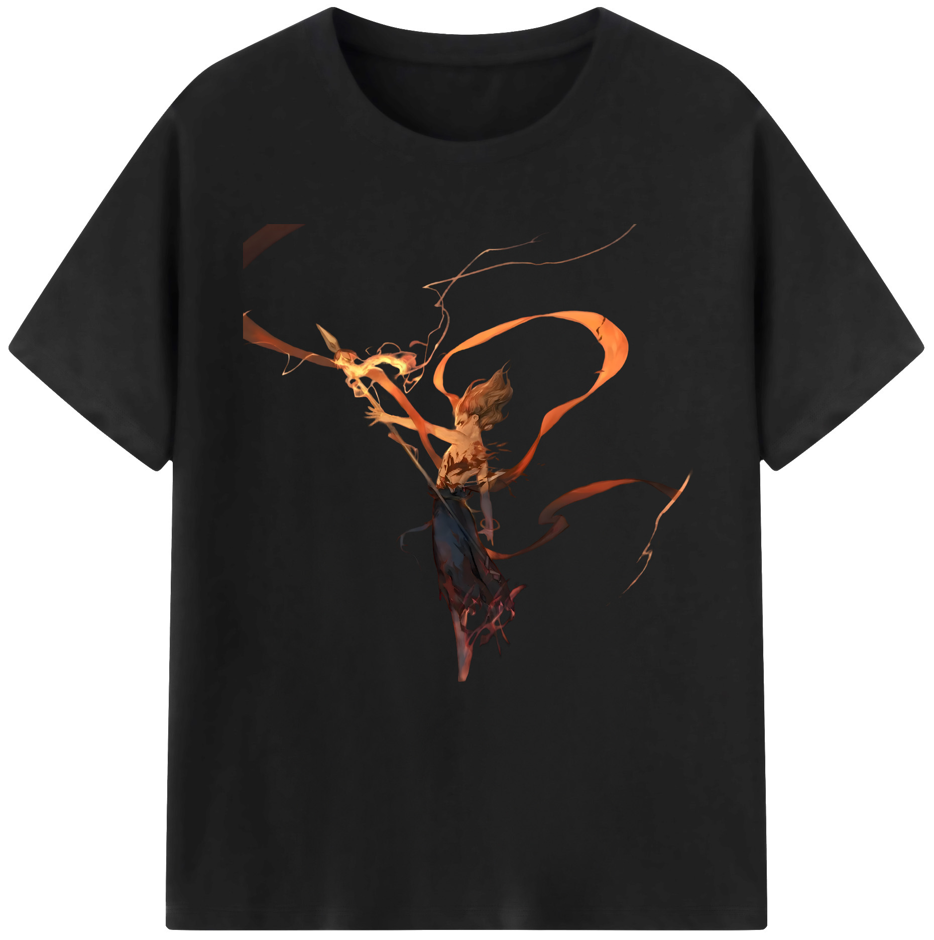 （画像用） Ne Zha 2 ナタ 魔童の大暴れ レディースカジュアルプリントTシャツ（綿100％）