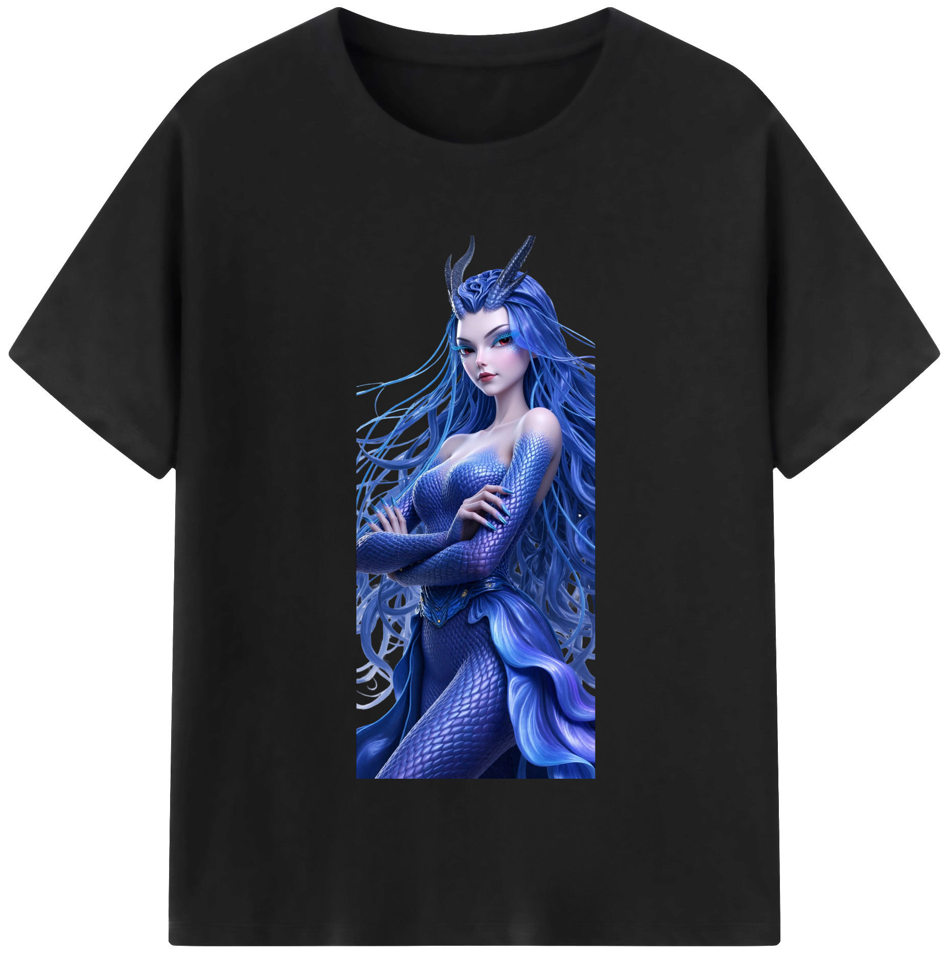 （画像用） Ne Zha 2 ナタ 魔童の大暴れ レディースカジュアルプリントTシャツ（綿100％）