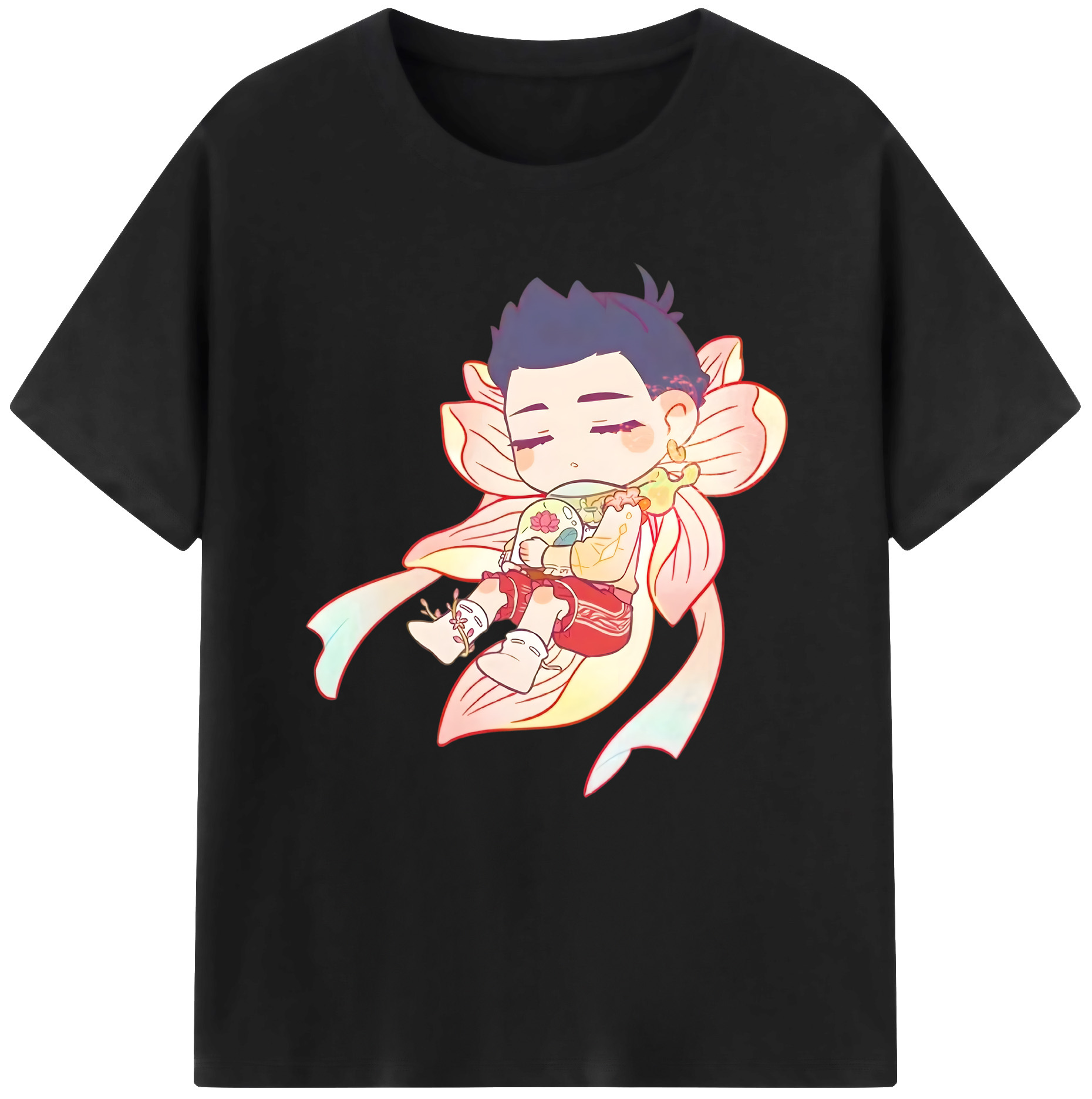 （画像用） Ne Zha 2 ナタ 魔童の大暴れ レディースカジュアルプリントTシャツ（綿100％）